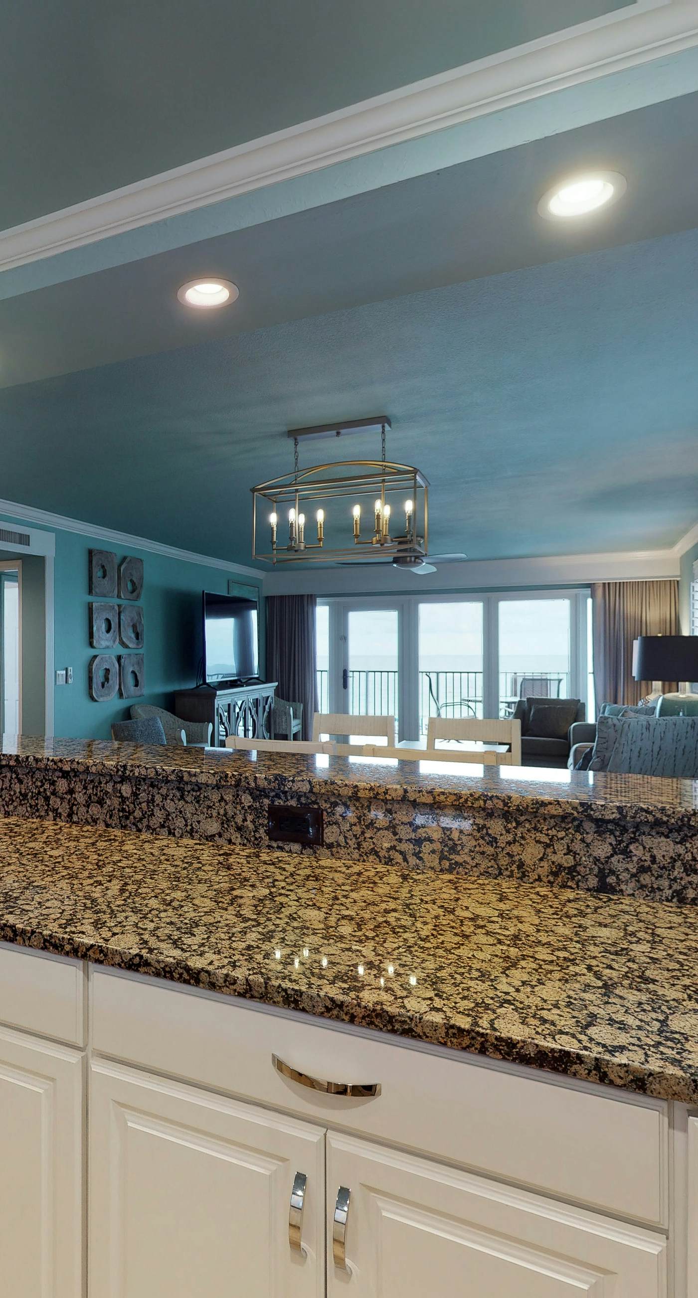 Gorgeous beachfront condo with a pool & private beach access