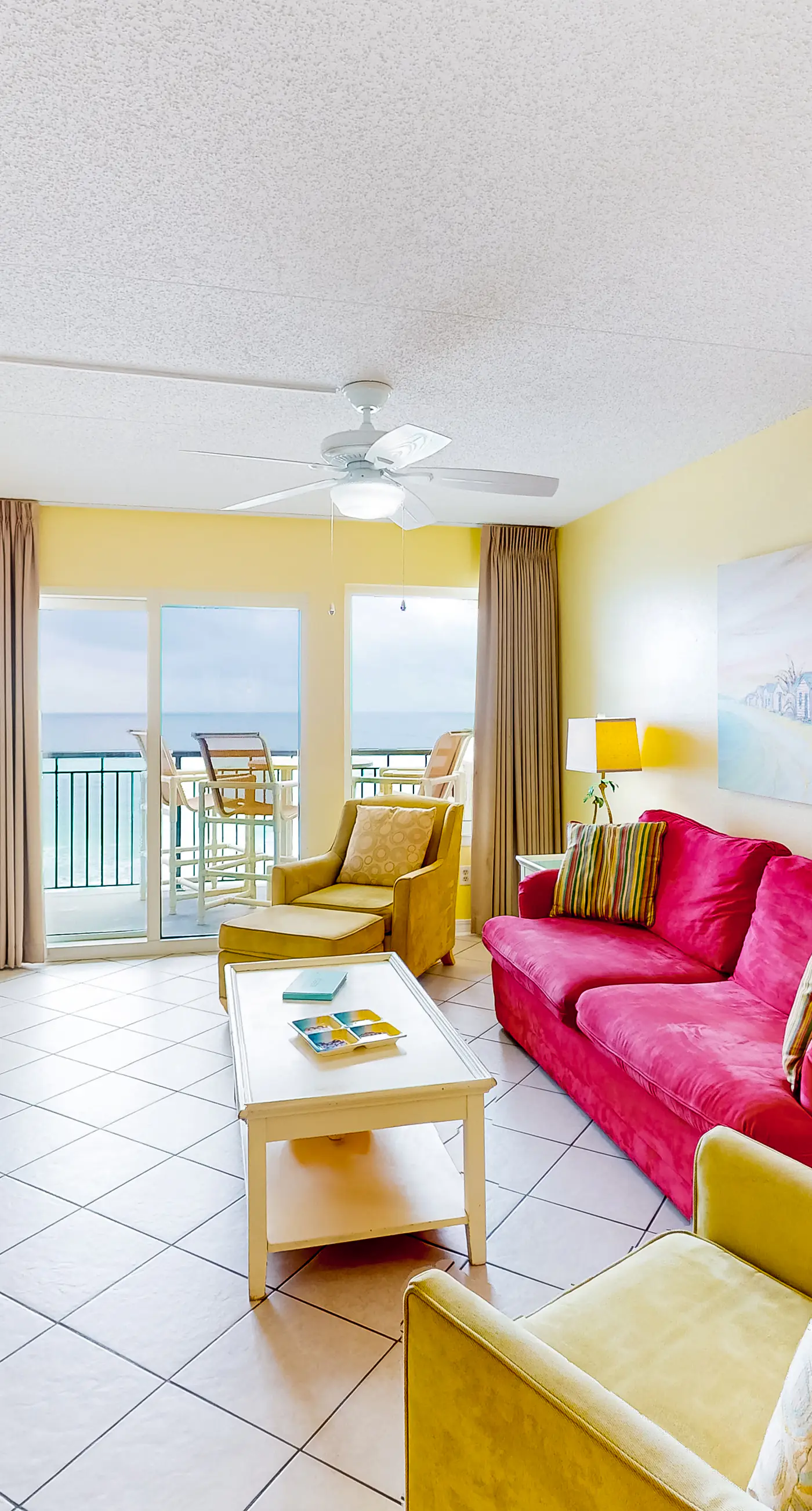 Updated beachfront condo with beach setup, quick drive to entertainment
