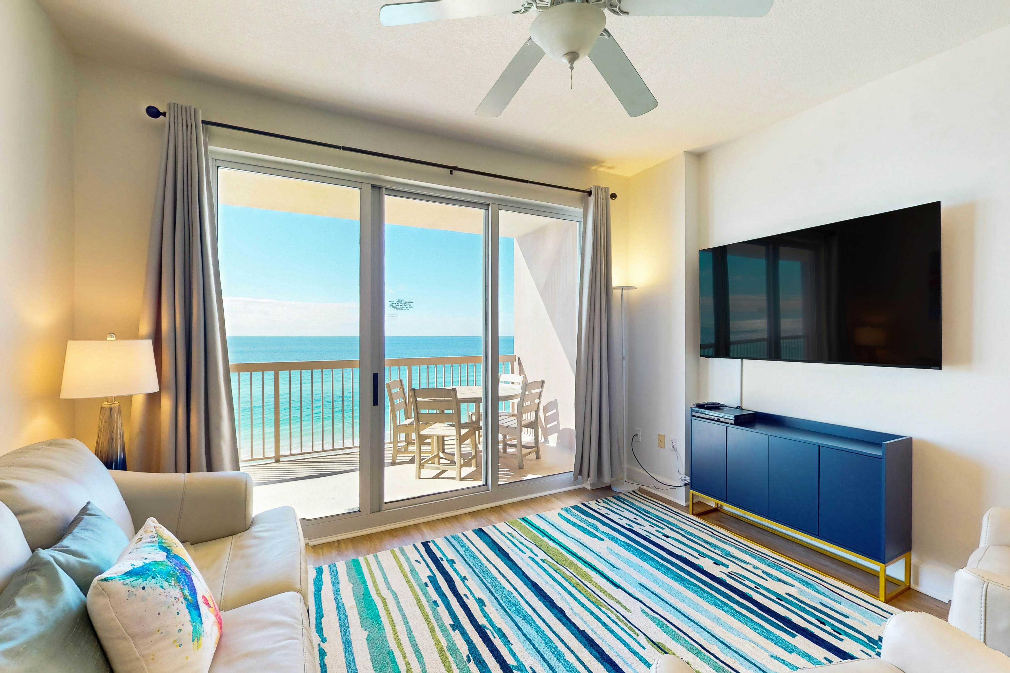 Newly Updated, 9th Floor Gulf-front Condo. Beach Chair Service Included