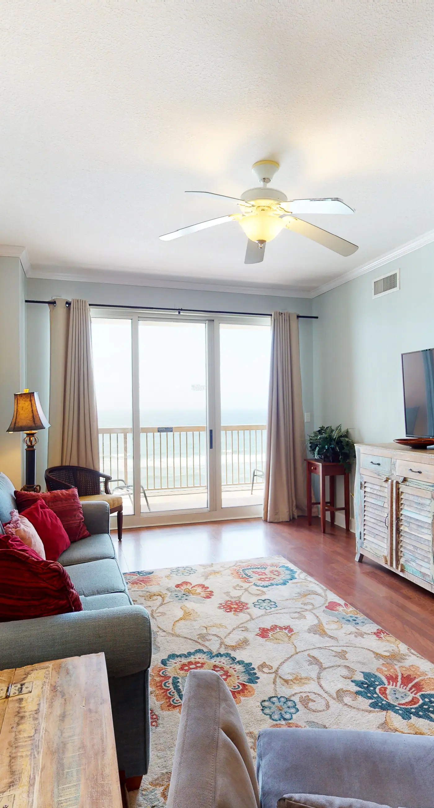 12th-floor, waterfront condo with pools, grills & fitness center