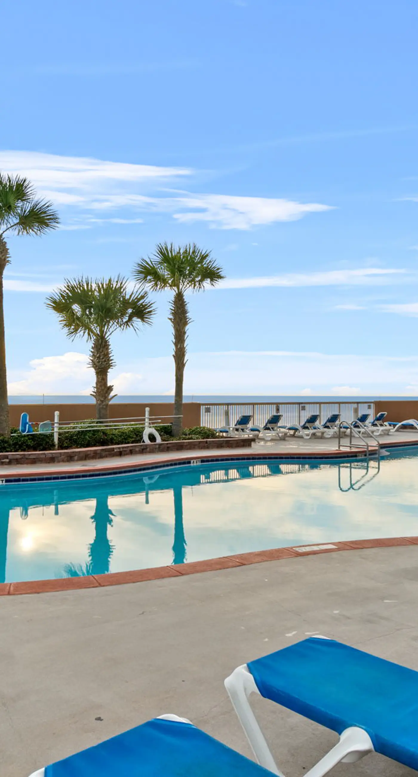 12th-floor, waterfront condo with pools, grills & fitness center