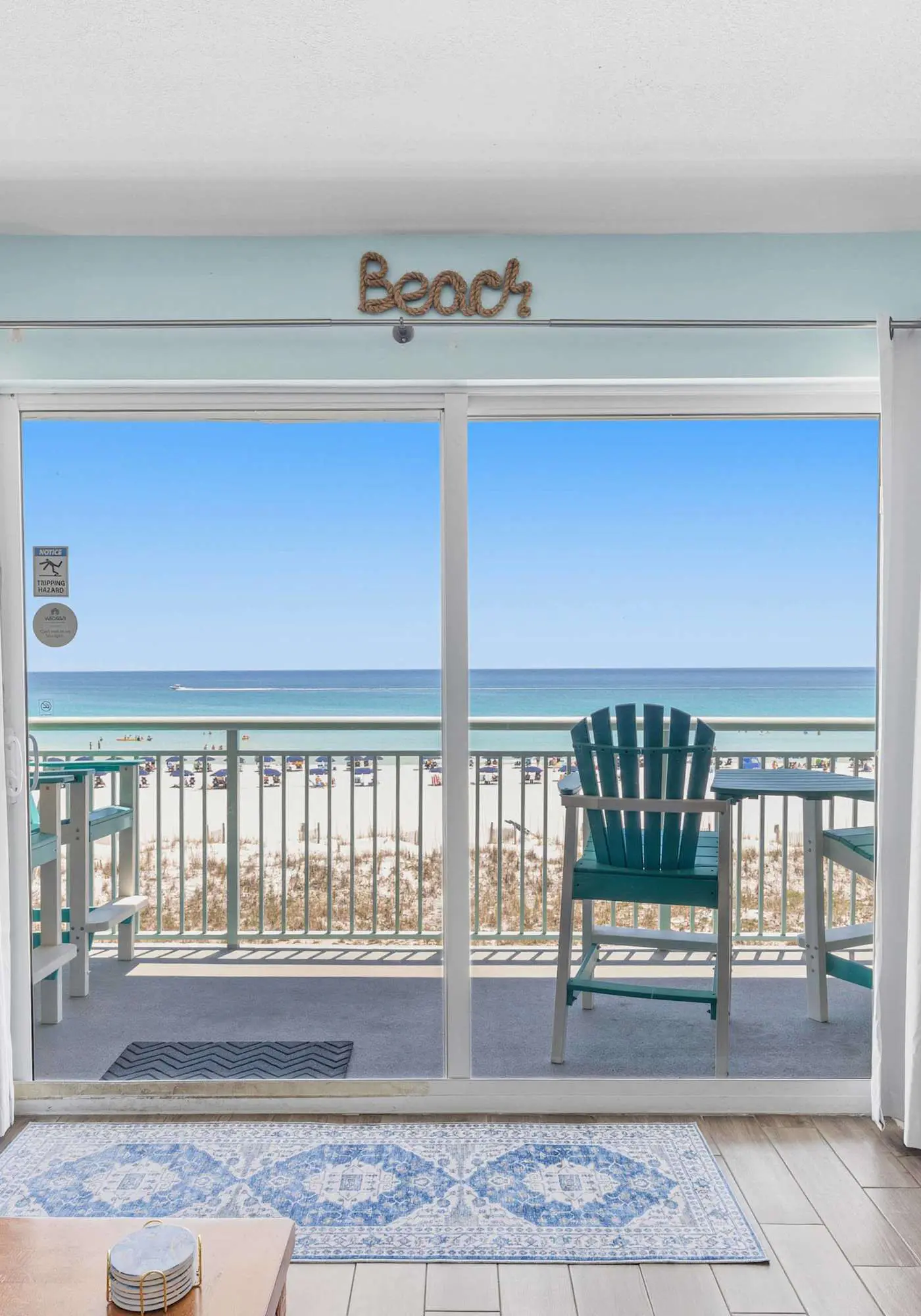 3rd Floor Spacious Gulf Front Condo w/ Beach Service Included, Near Dining