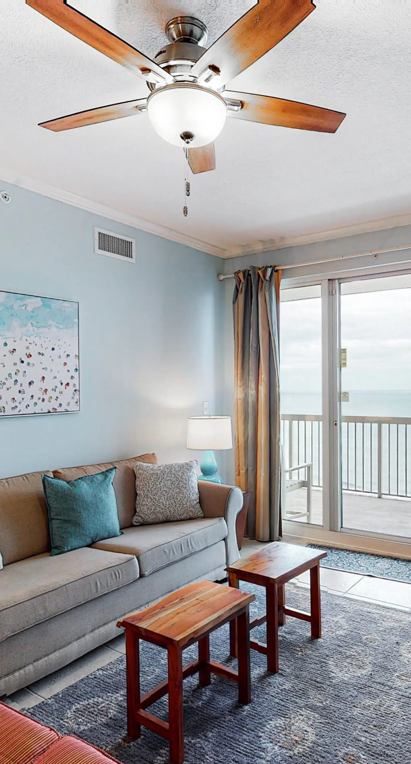 Elegant, beachfront condo with two pools, BBQ area & fitness room