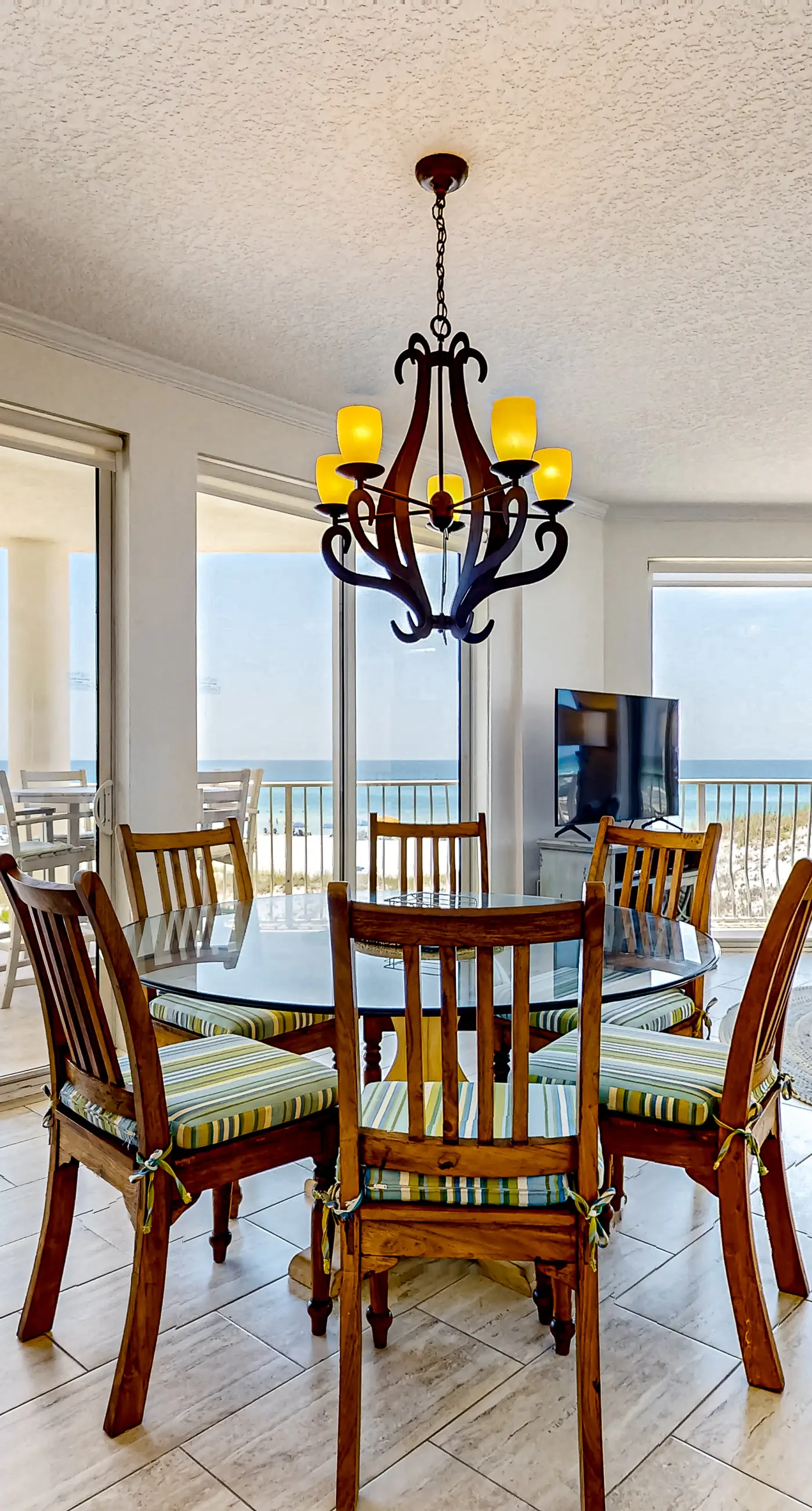 Gulf-front 3-bedroom condo with balconies off each bedroom & pickleball