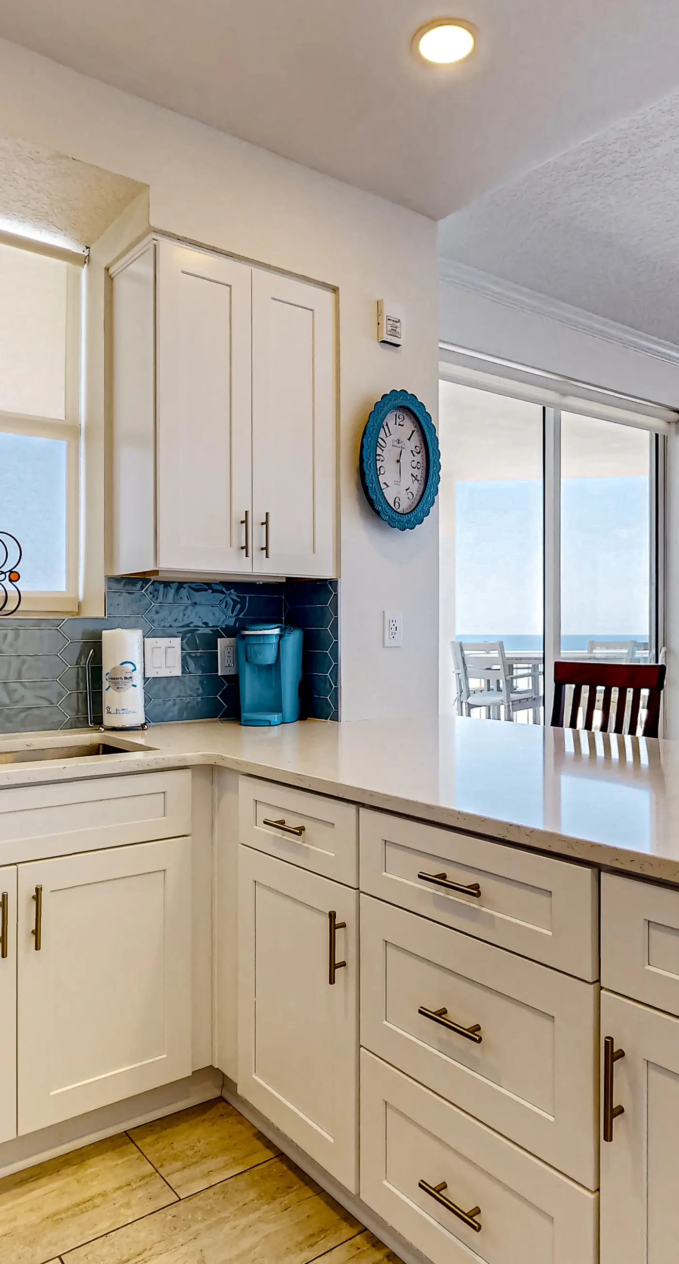 Gulf-front 3-bedroom condo with balconies off each bedroom & pickleball