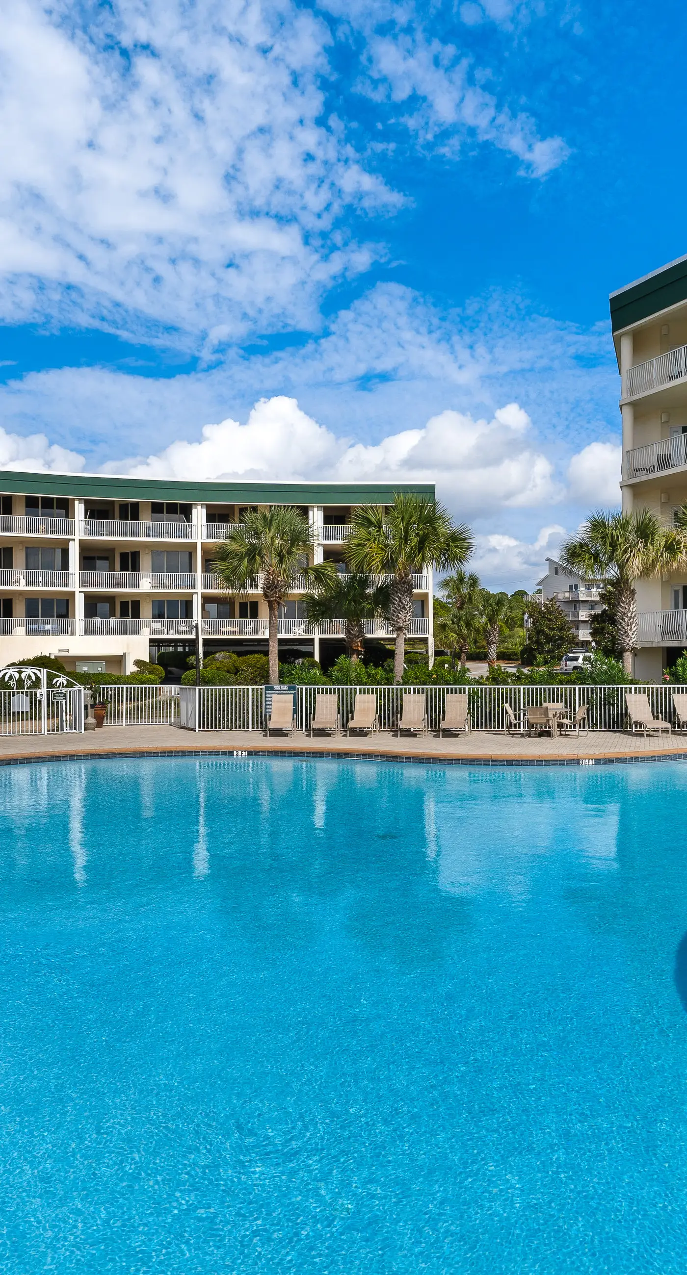Gulf-front 3-bedroom condo with balconies off each bedroom & pickleball
