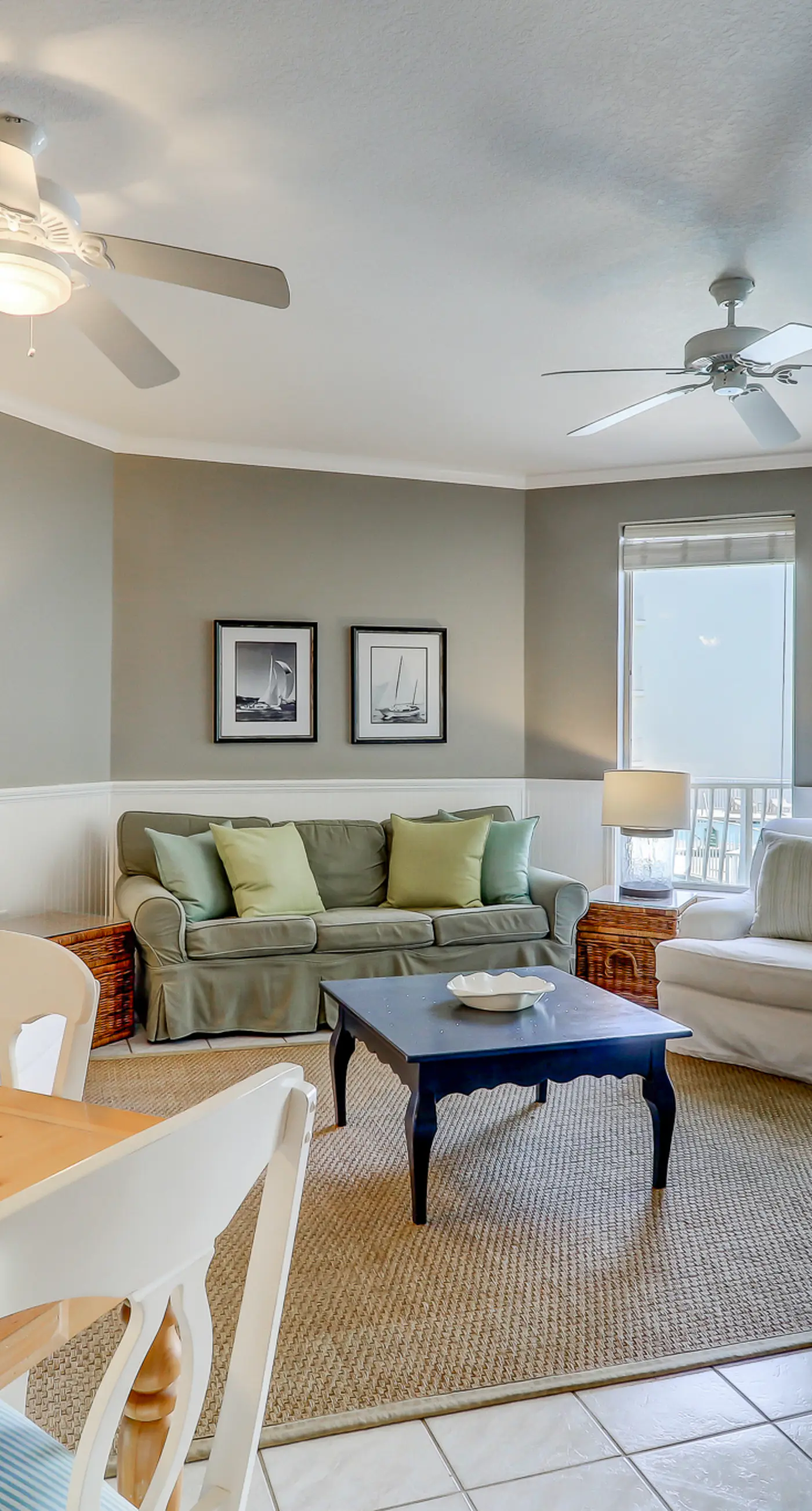Two-bedroom with bunks, balcony overlooking pool & on-site pickleball