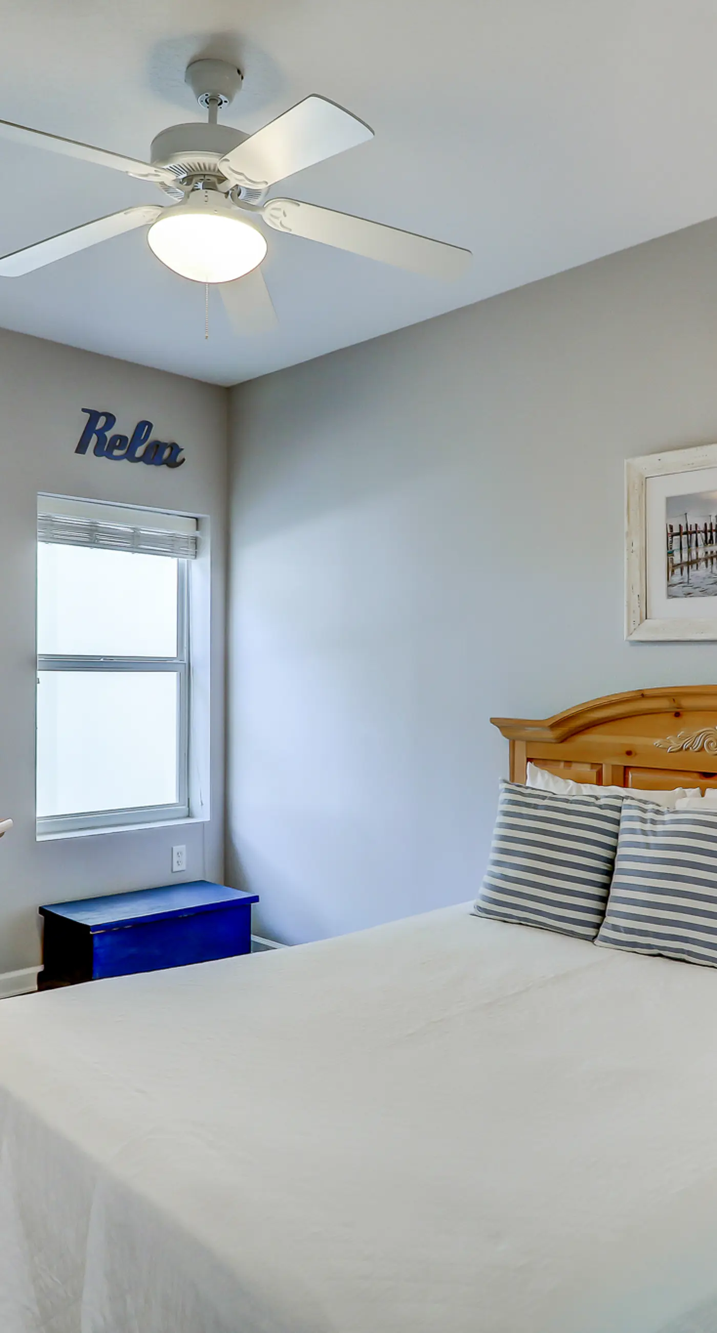 Two-bedroom with bunks, balcony overlooking pool & on-site pickleball