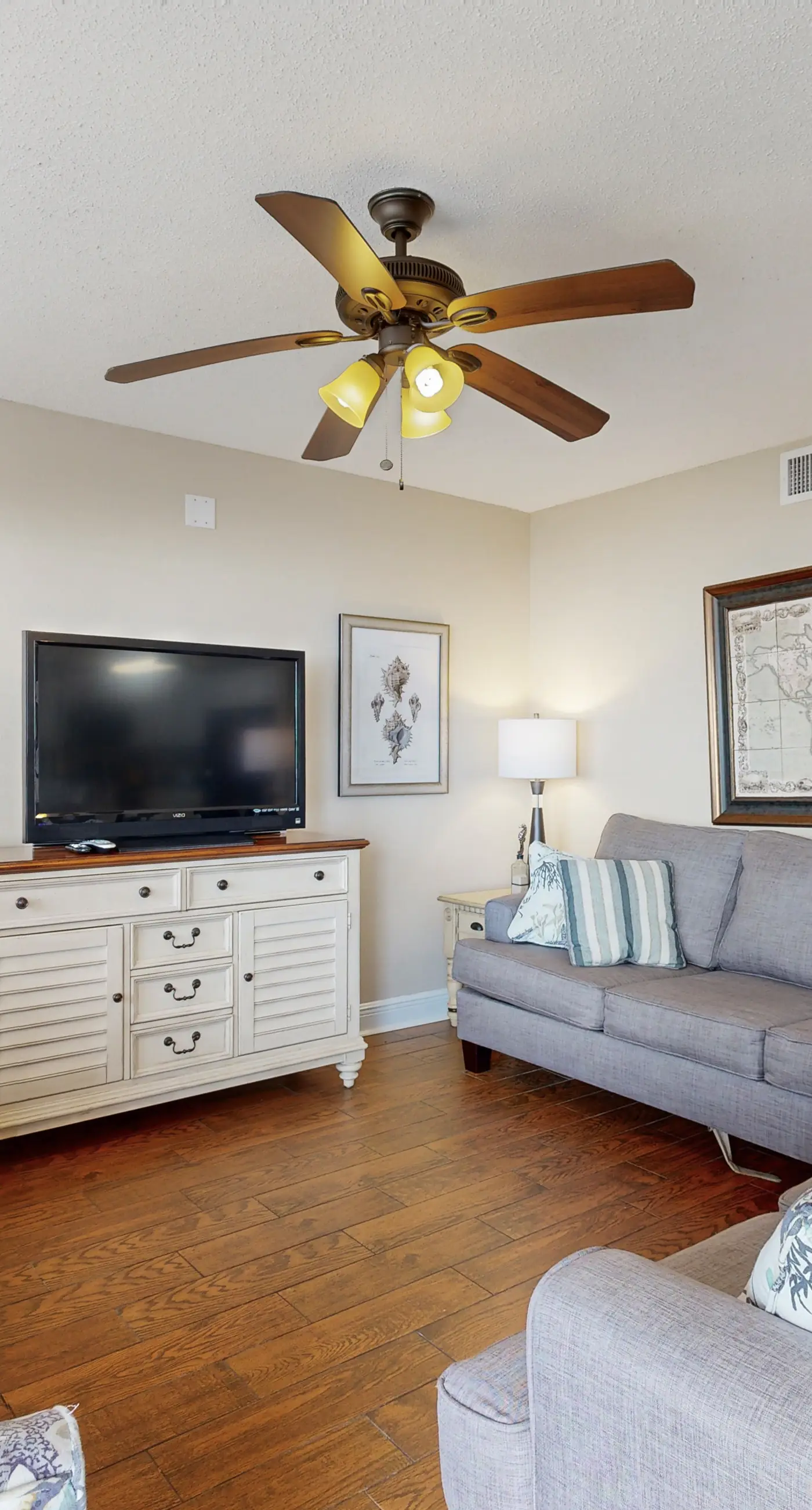 Third floor oceanfront condo with ocean view, pool access, and central AC