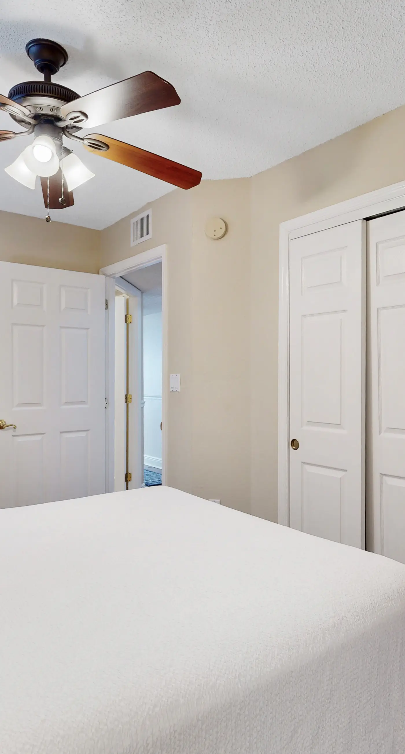 Third floor oceanfront condo with ocean view, pool access, and central AC