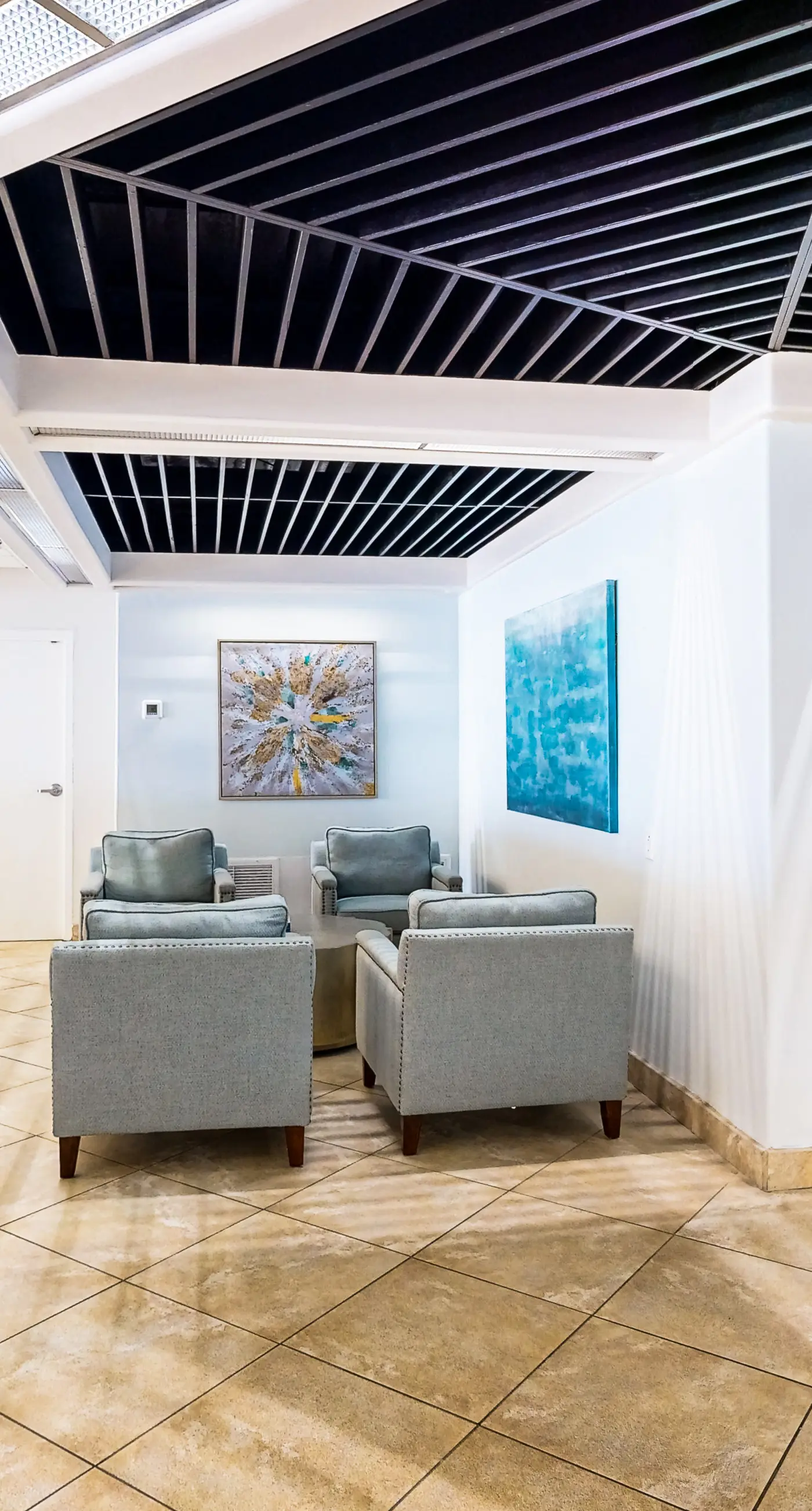 Third floor oceanfront condo with ocean view, pool access, and central AC