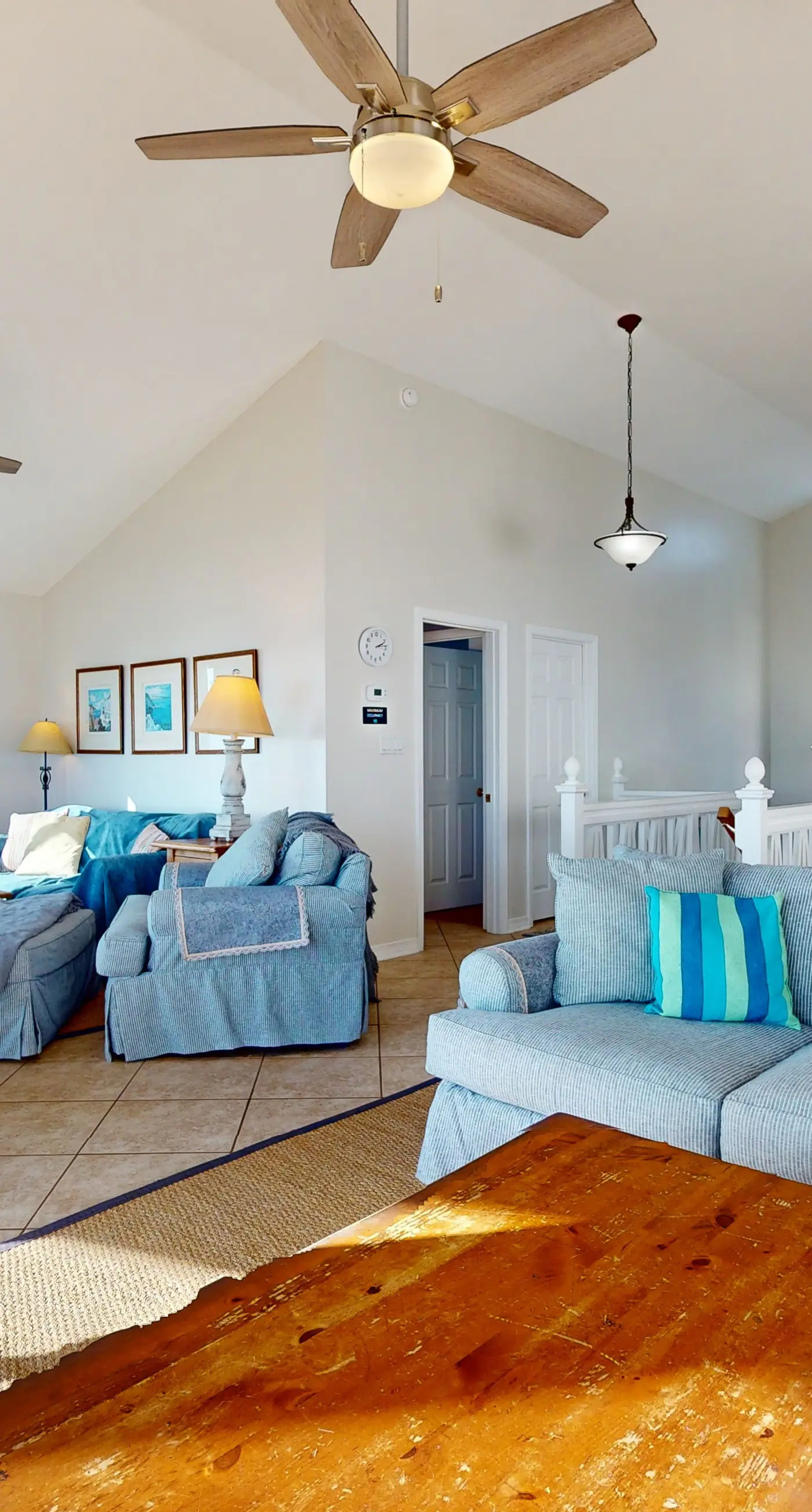 Gulf-front house near golf with pool, ocean views, beach access, & balcony