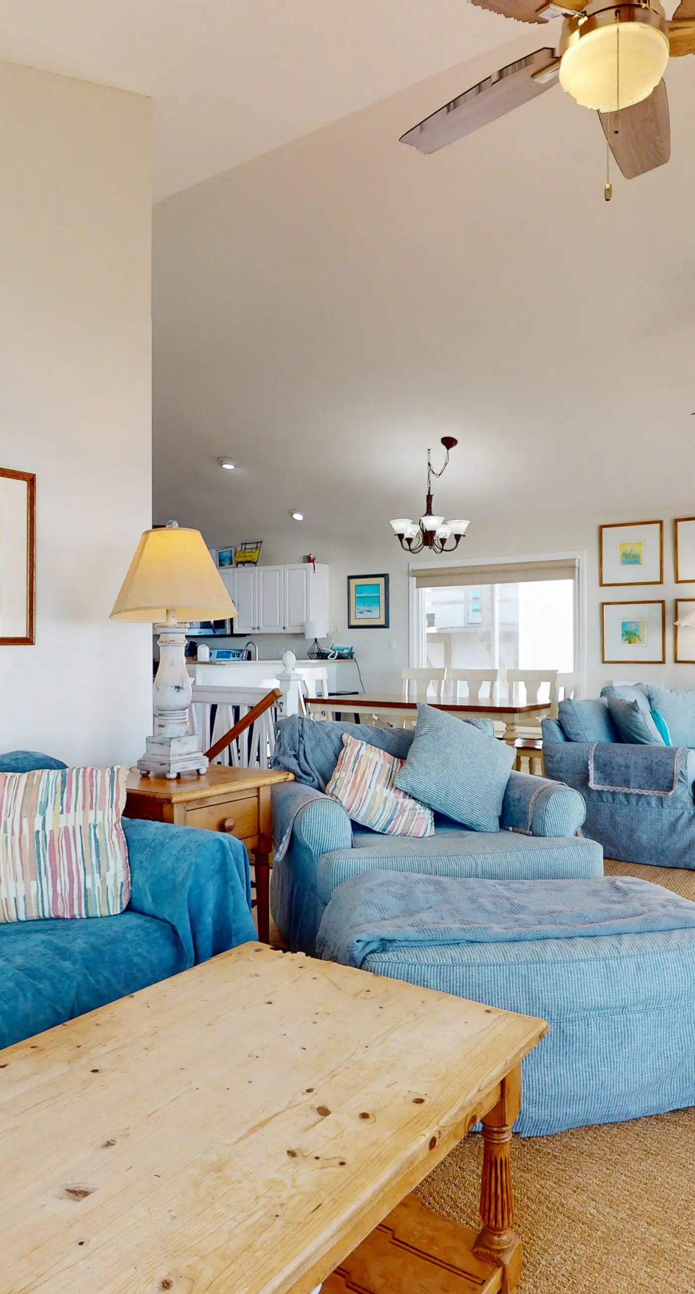 Gulf-front house near golf with pool, ocean views, beach access, & balcony