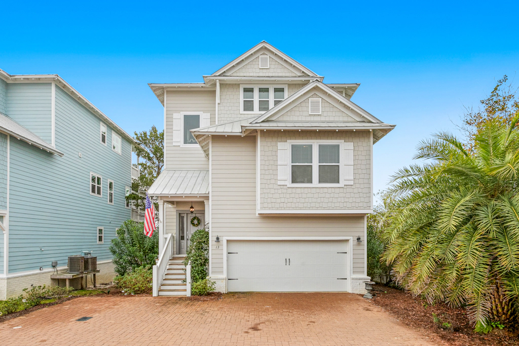 Coastal home with WiFi, central AC, decks, grill, firepit, pool, and dock