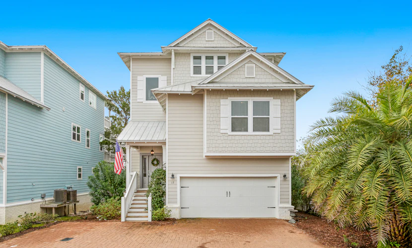 Coastal home with WiFi, central AC, decks, grill, firepit, pool, and dock