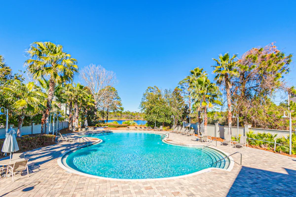 Brand-new house on Powell Lake near beach & 30A with pool, W&D, & gym