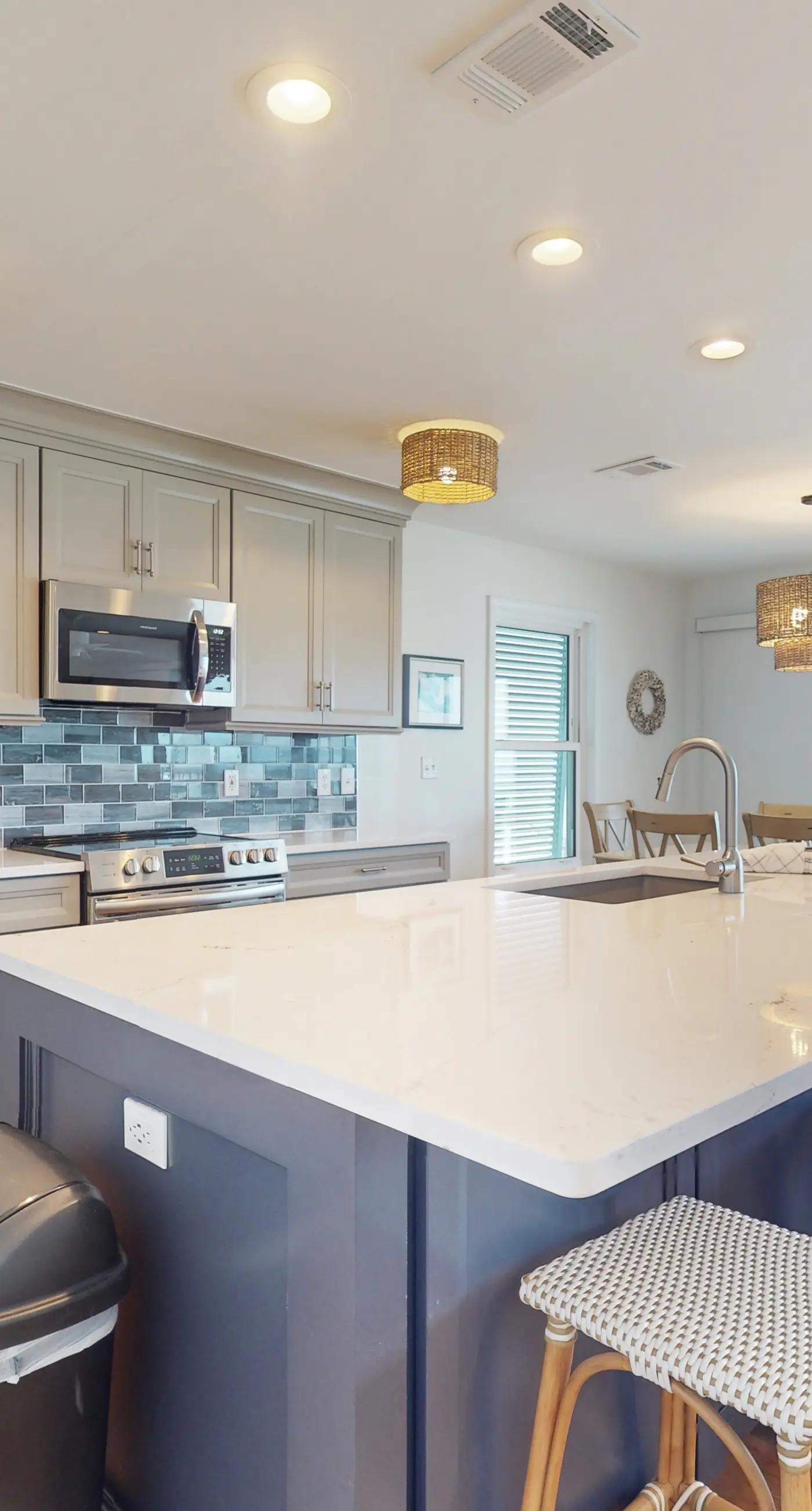 Spacious & updated waterfront home w/ decks, beach views & private boardwalk