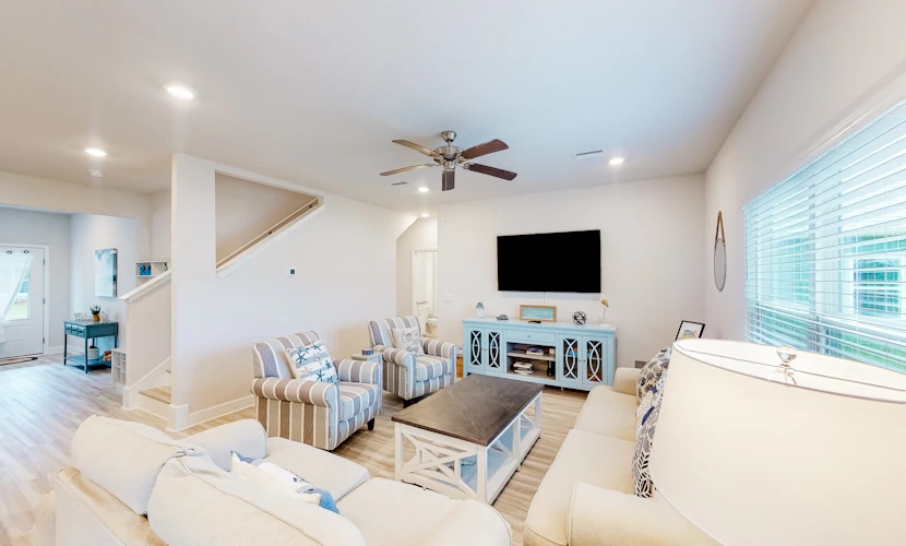 Brand-new beach house with pool, beach access, AC, & W/D