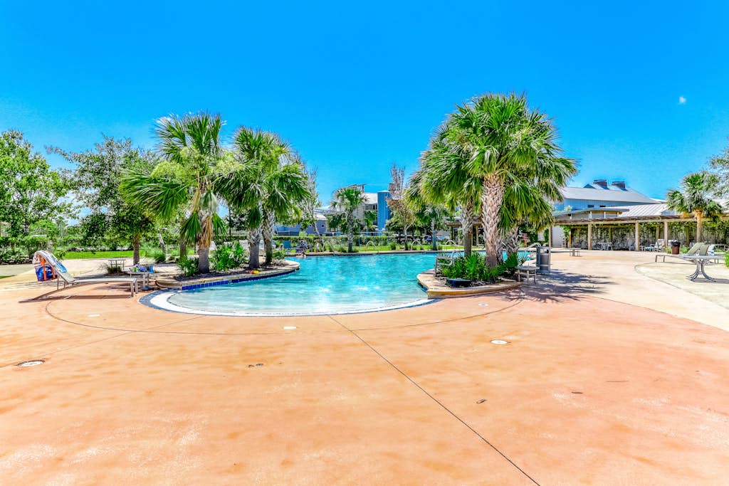 Brand-new beach house with pool, beach access, AC, & W/D