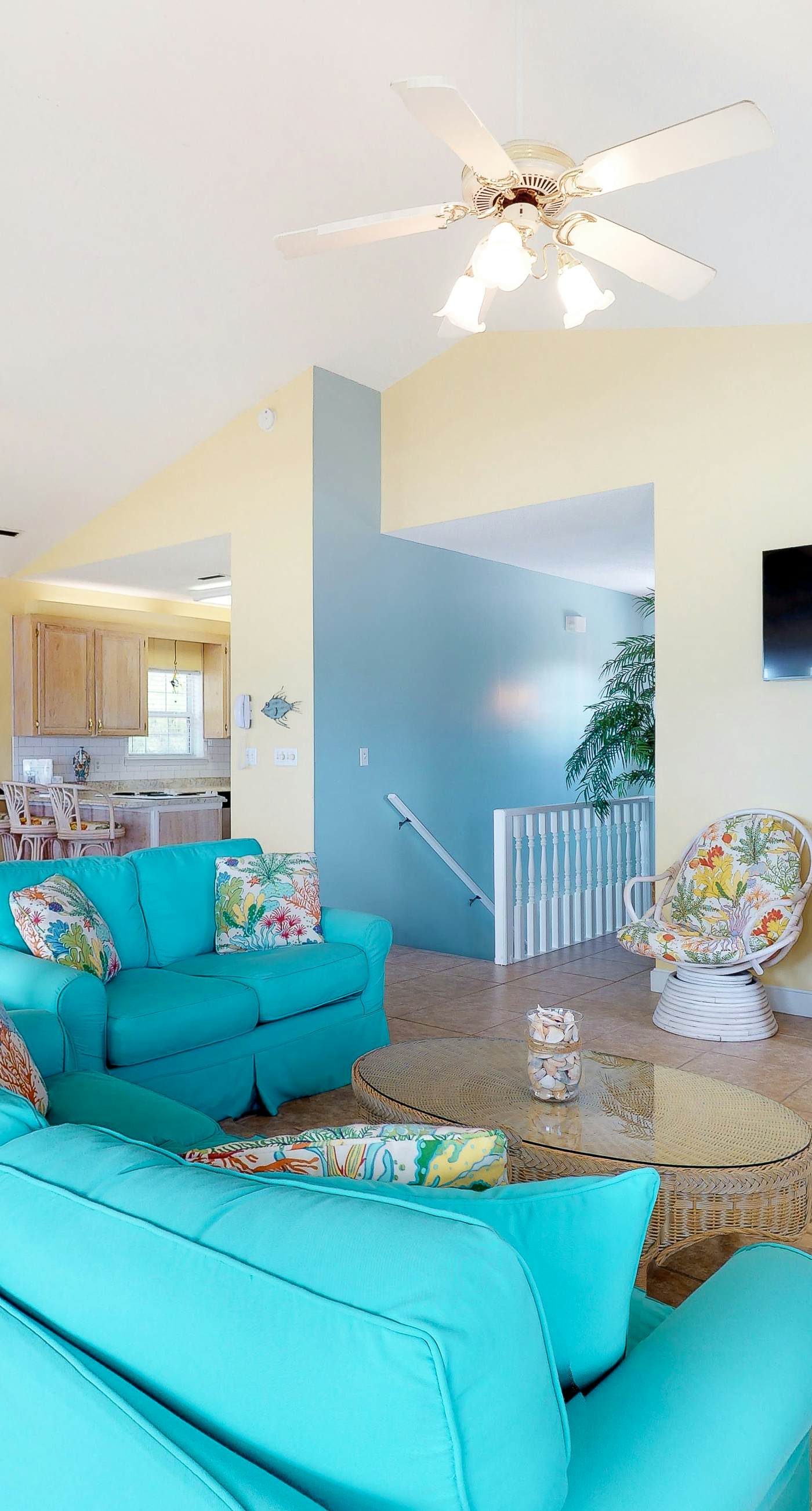 Bayfront home on the East End with private heated pool, fishing pier & deck