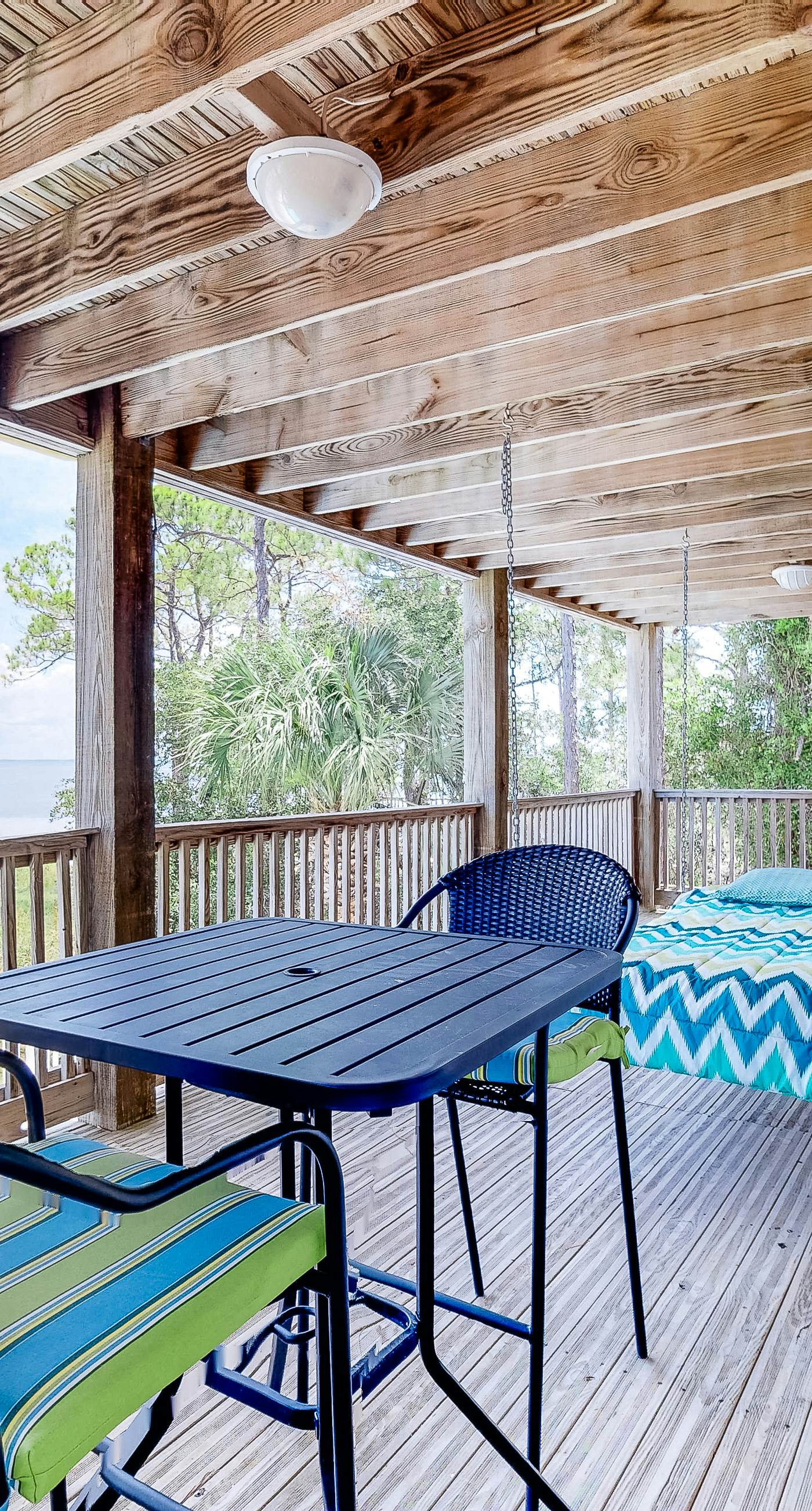Bayfront home on the East End with private heated pool, fishing pier & deck