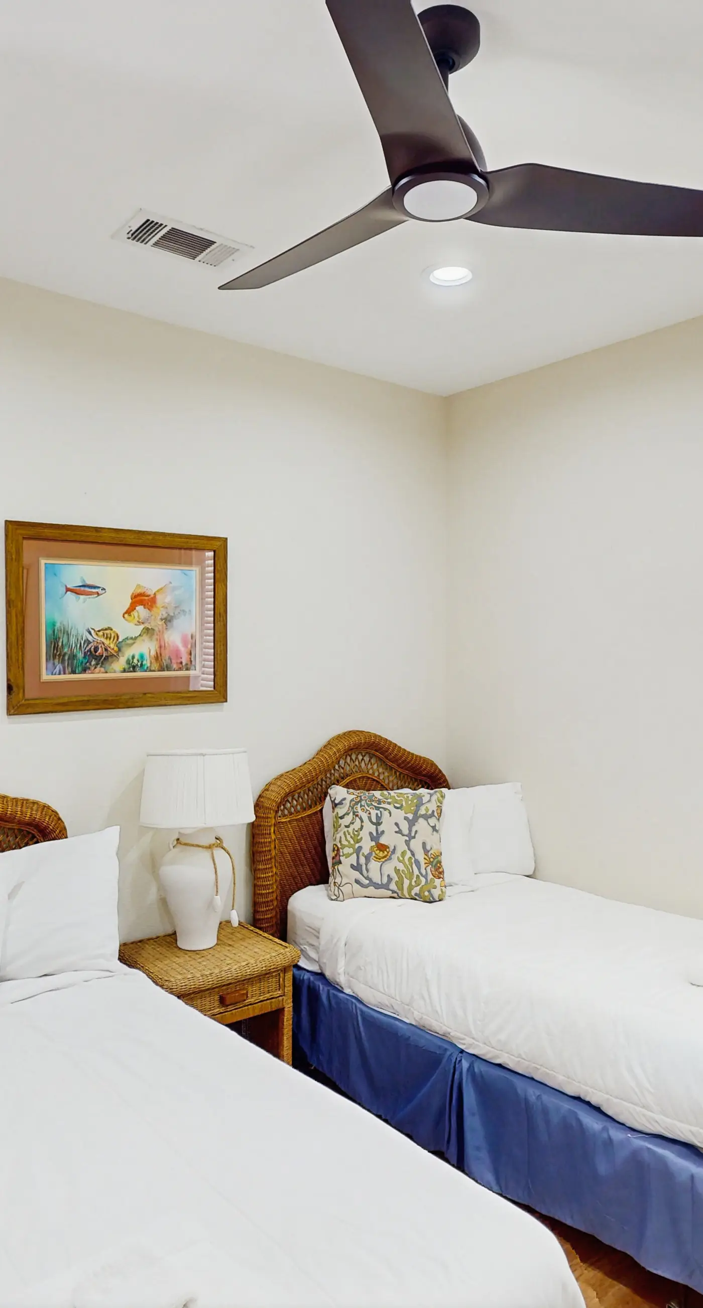 Beachfront home with a pool, game room, deck, grill, washer&dryer & central AC