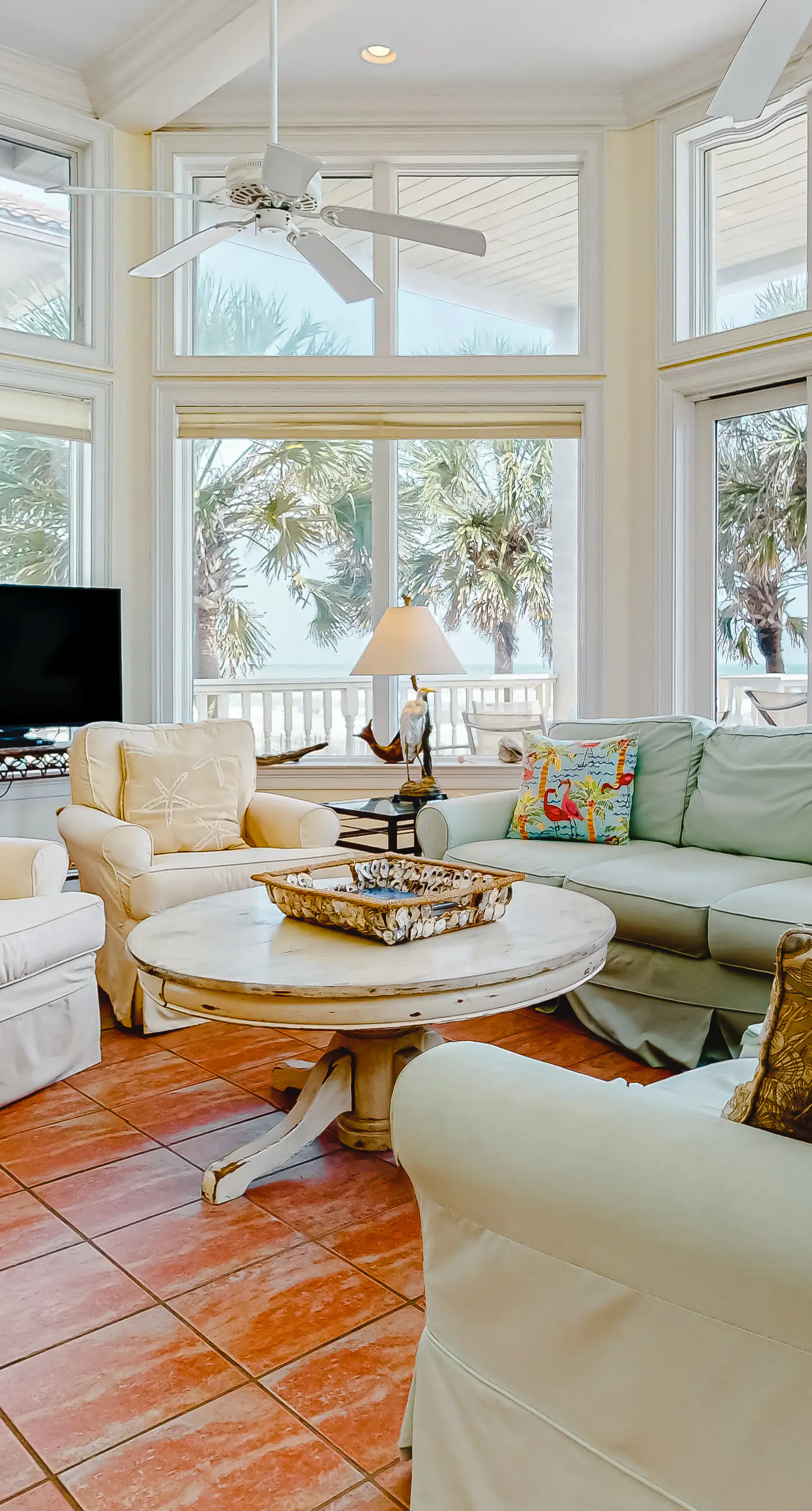 Beachfront dog-friendly home with spacious decks and on-site pool