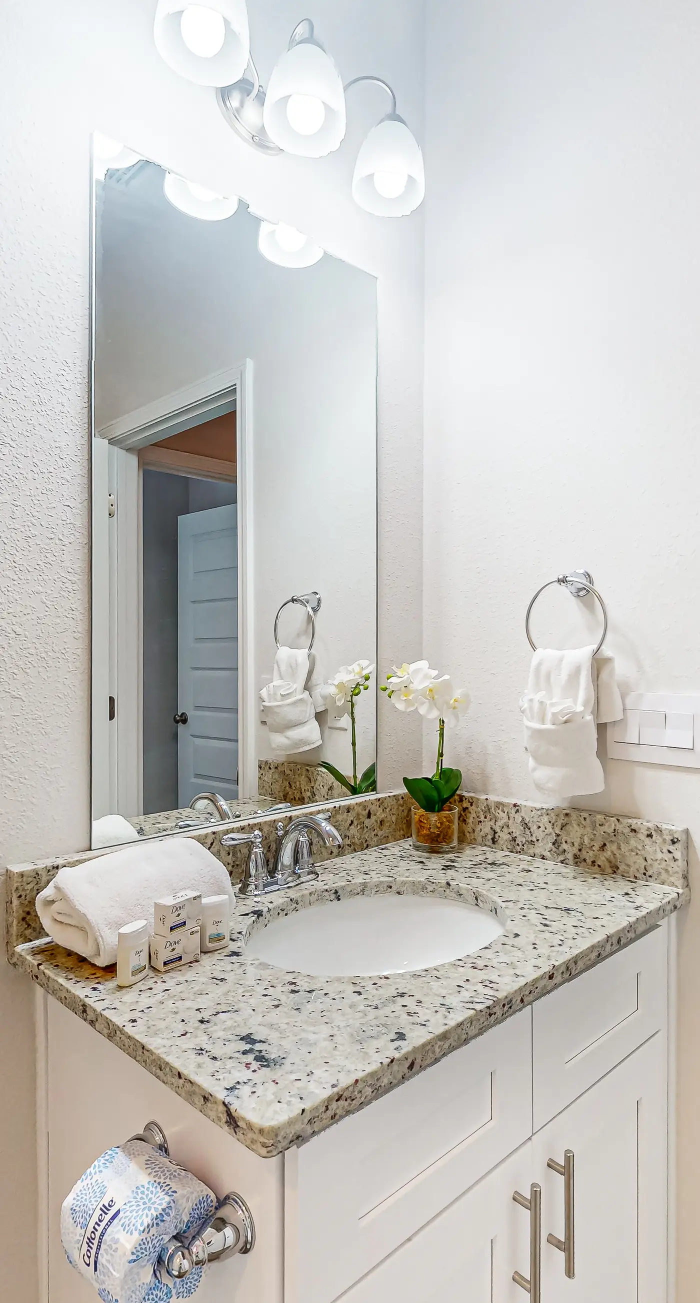 Snowbird-friendly resort home with pool, golf cart, patio, bikes, beach access