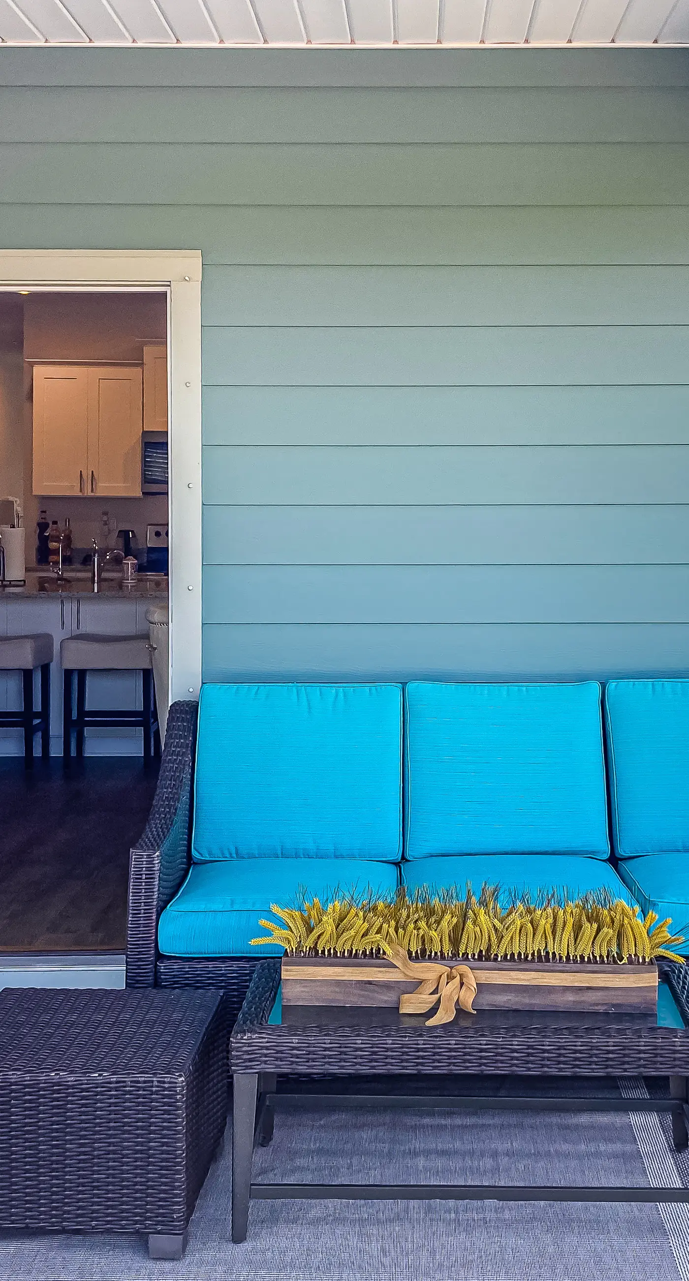 Snowbird-friendly resort home with pool, golf cart, patio, bikes, beach access