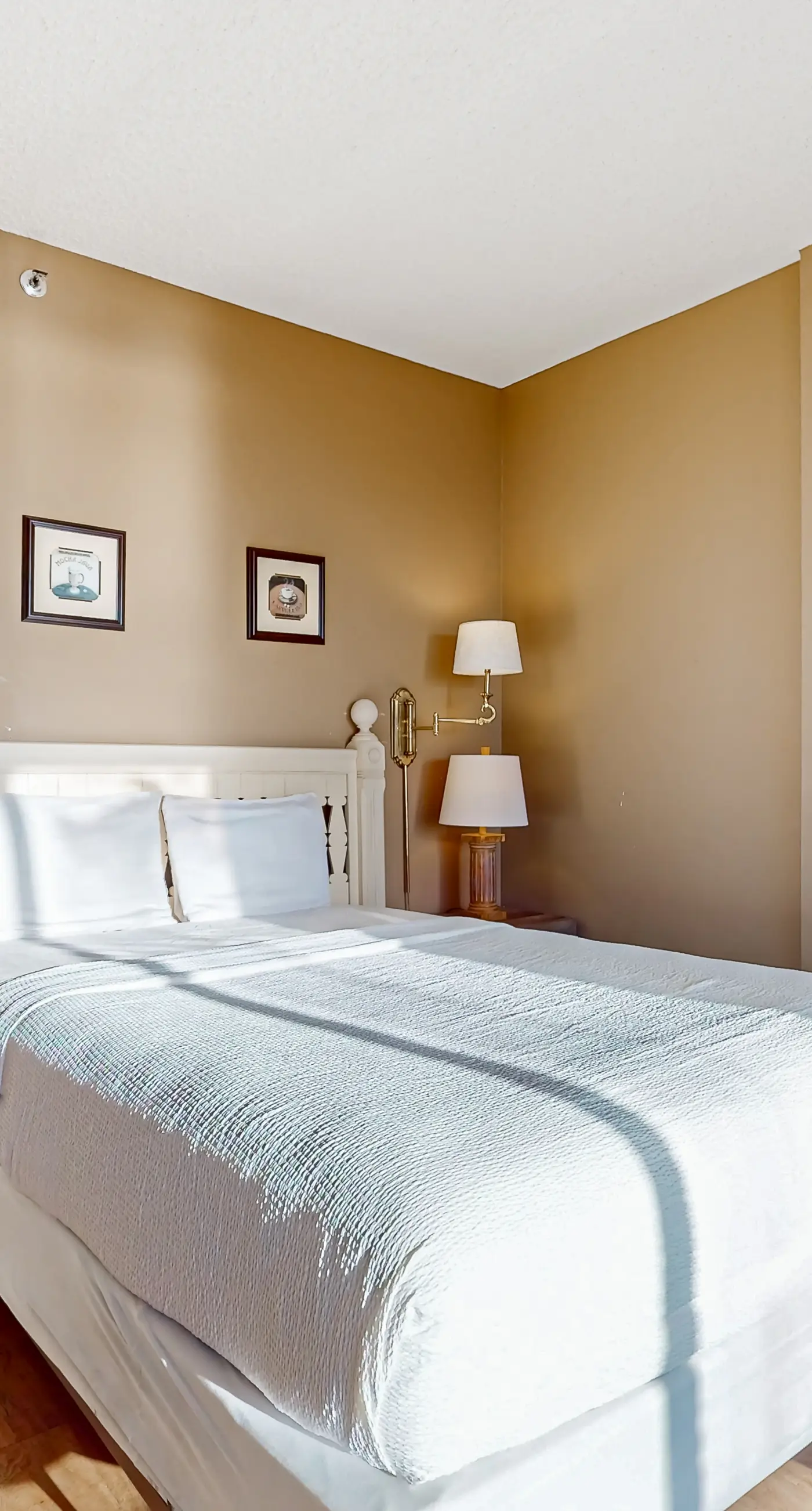 Inviting bayfront suite with water views, picnic area & pool