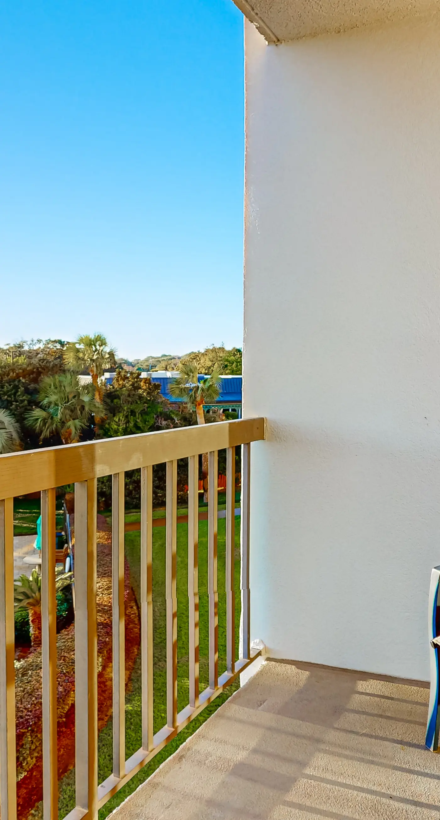Inviting bayfront suite with water views, picnic area & pool