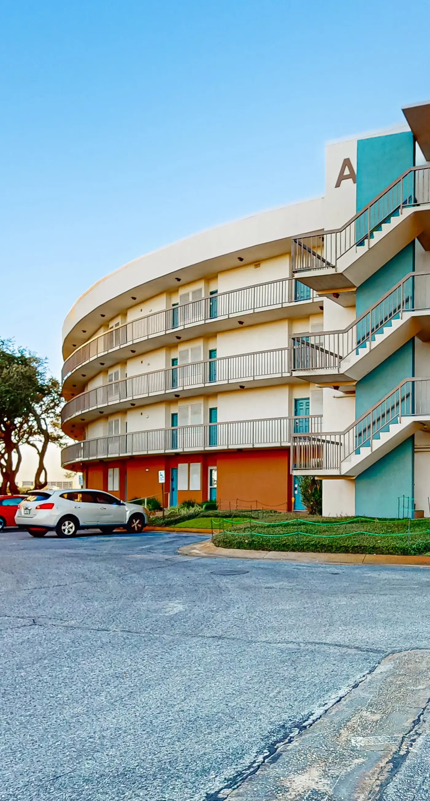 Inviting bayfront suite with water views, picnic area & pool