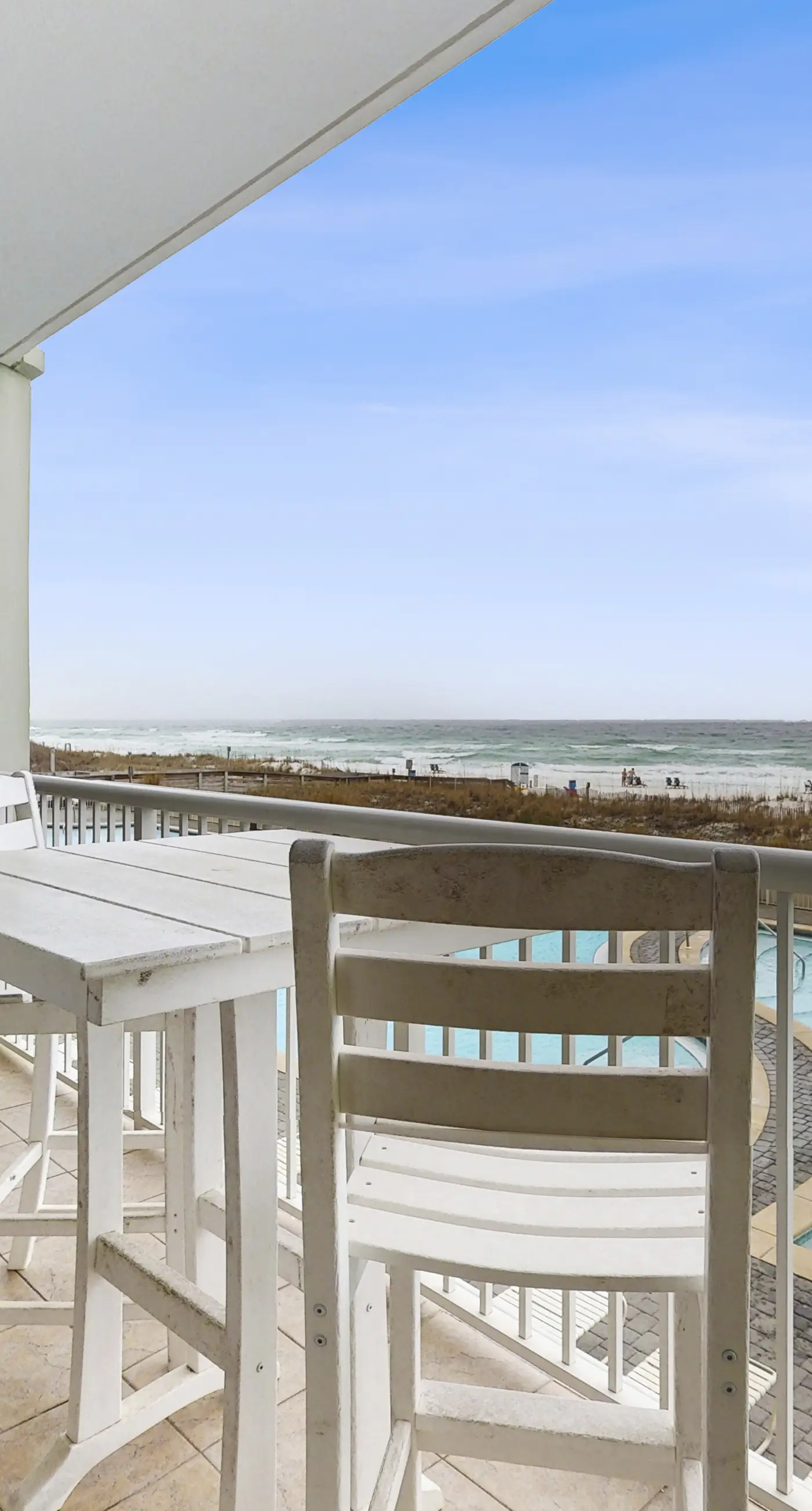 Second Floor Oceanfront Condo with Shared Pools, Ocean View, and Washer/Dryer