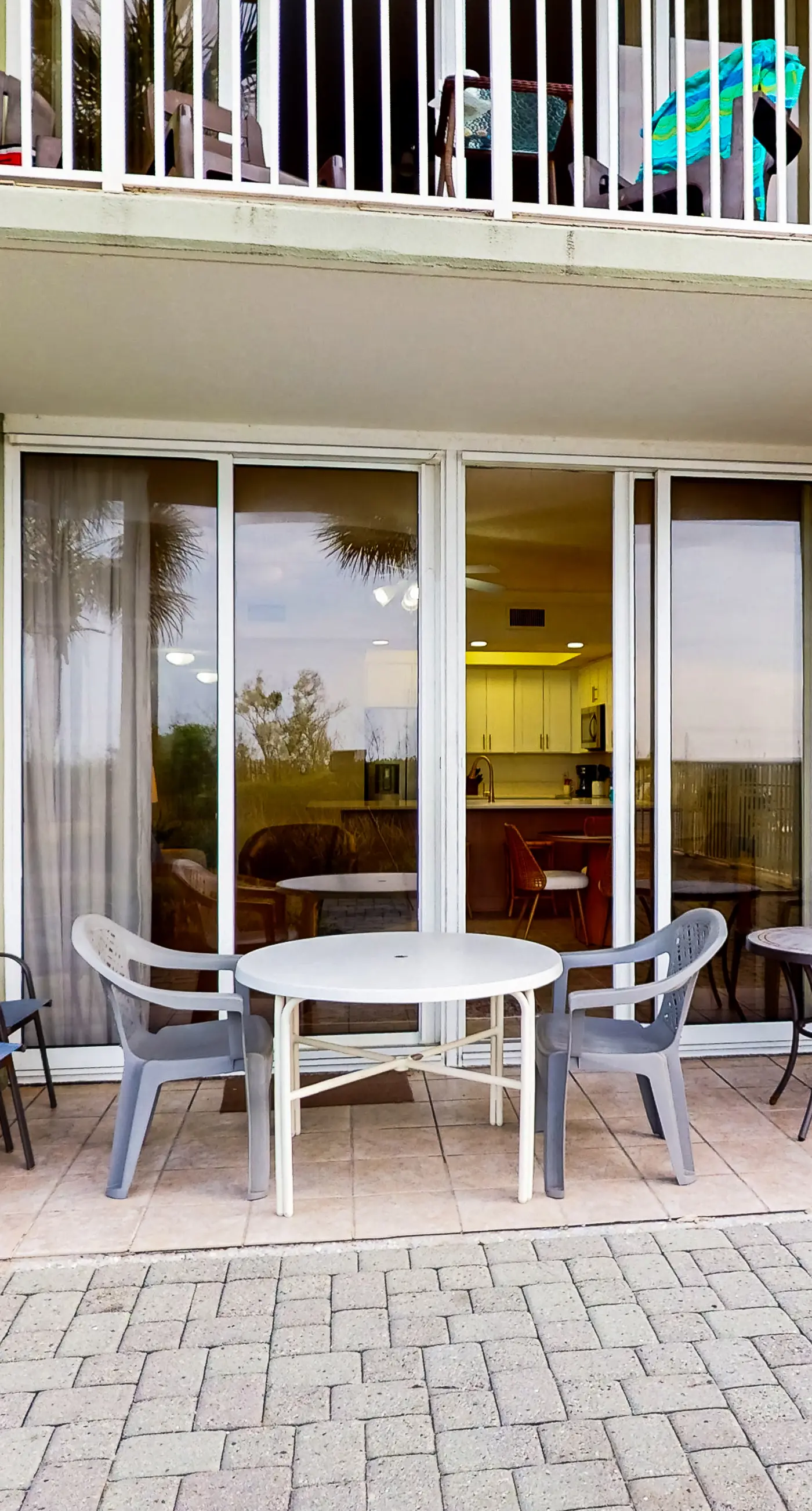 Waters Edge 106- Gulf front condo with furnished patio, pool, fitness room, boardwalk to beach