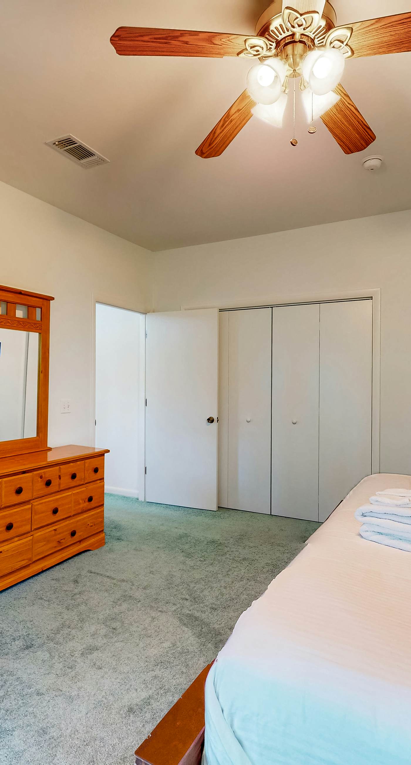 Snowbird-friendly home near the beach with deck, outdoor shower, W/D