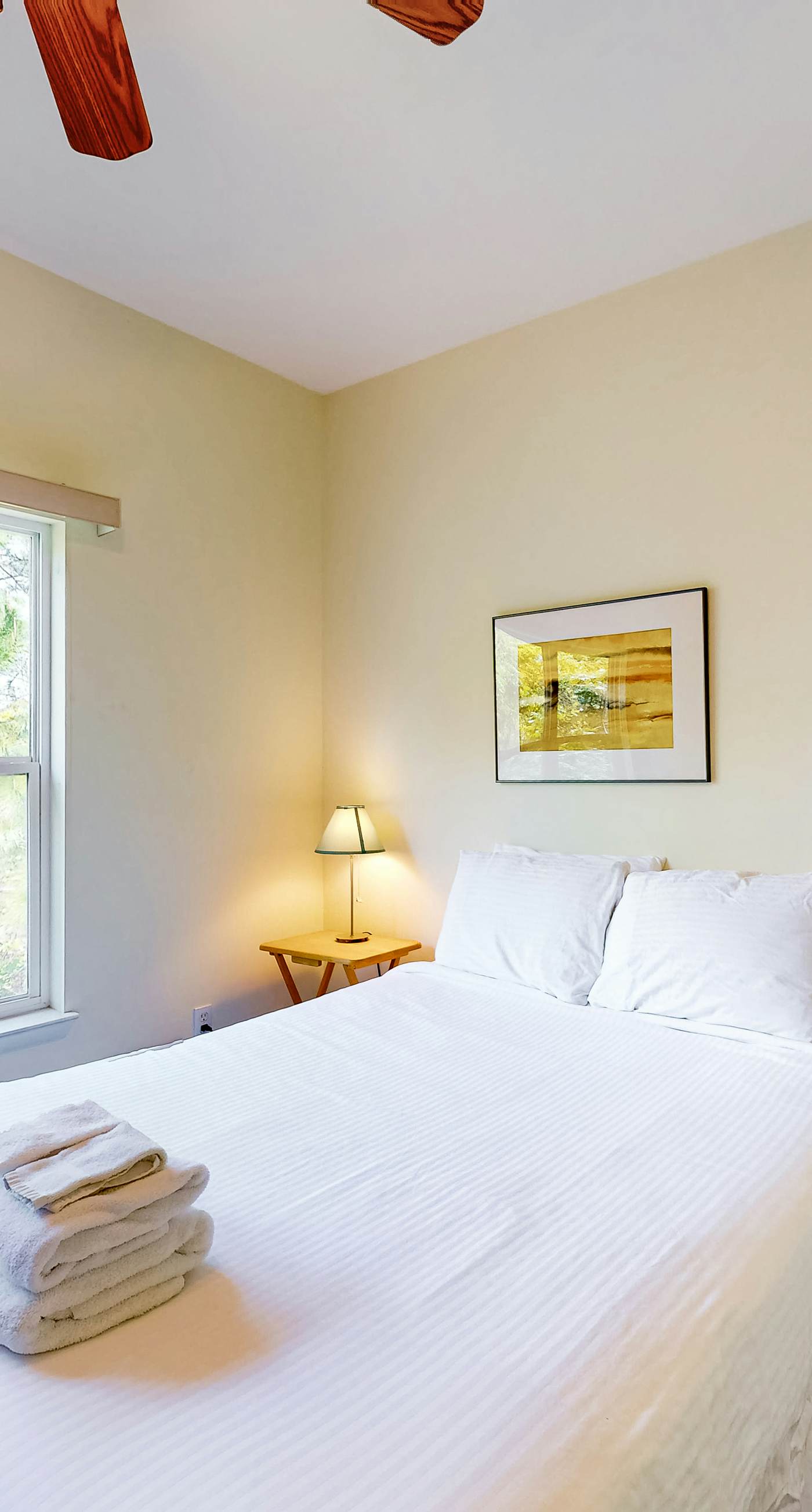 Snowbird-friendly home near the beach with deck, outdoor shower, W/D