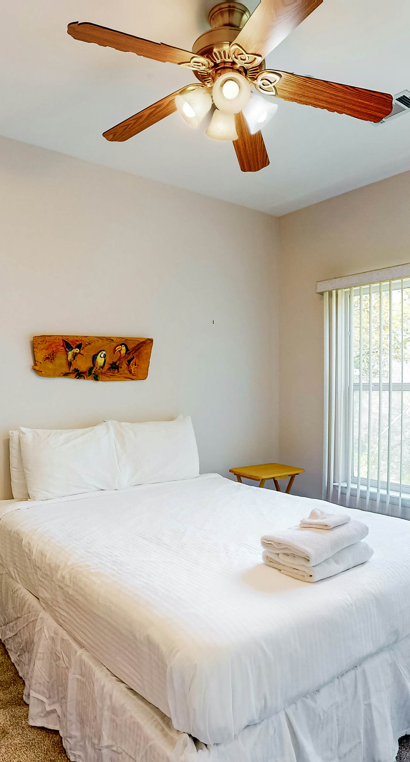 Snowbird-friendly home near the beach with deck, outdoor shower, W/D