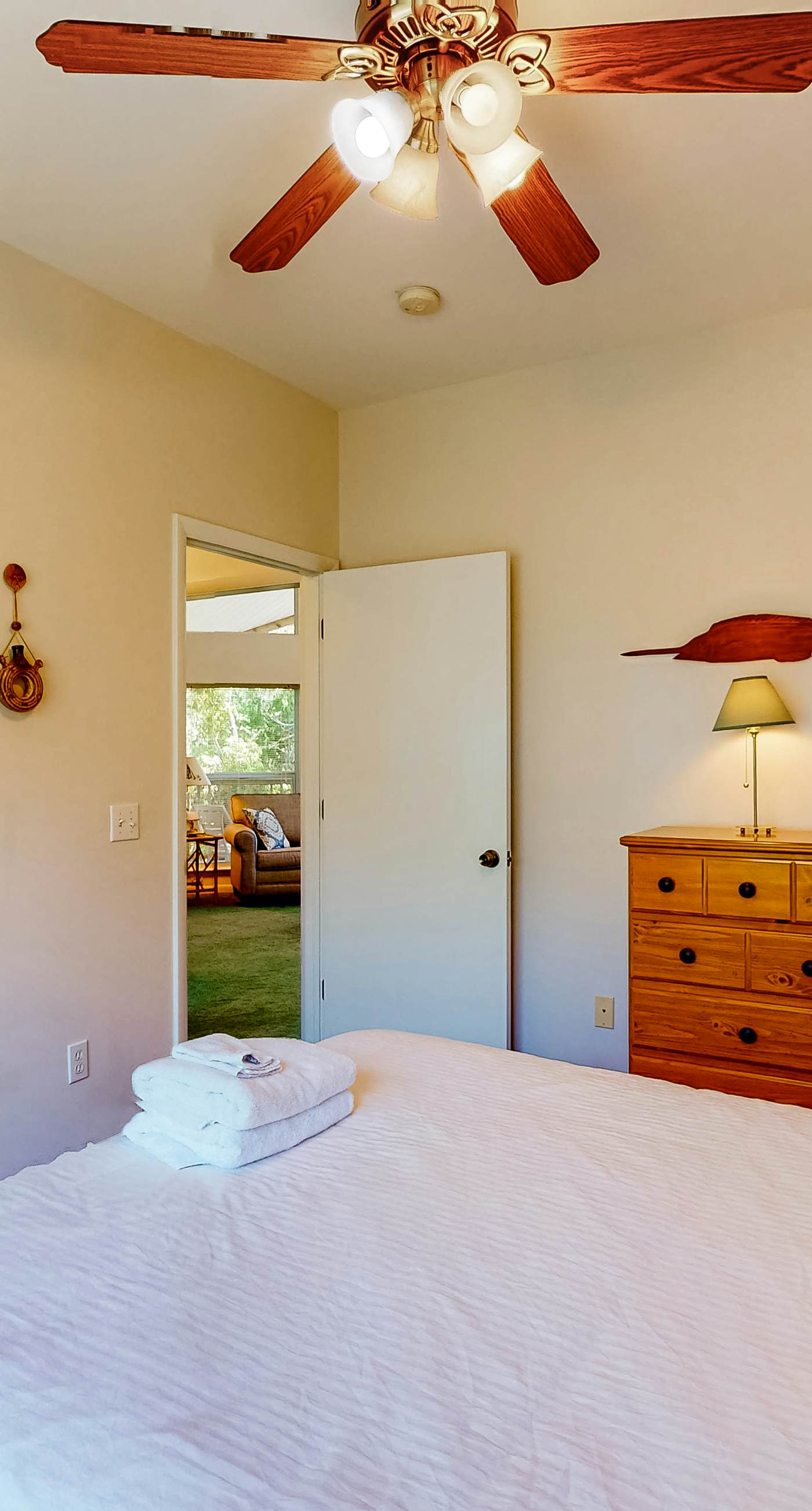 Snowbird-friendly home near the beach with deck, outdoor shower, W/D