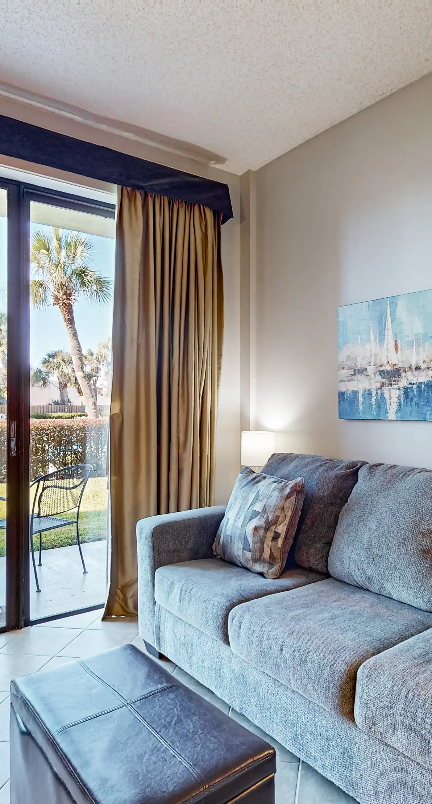 Sound-side condo with furnished patio & pool - snowbird-friendly