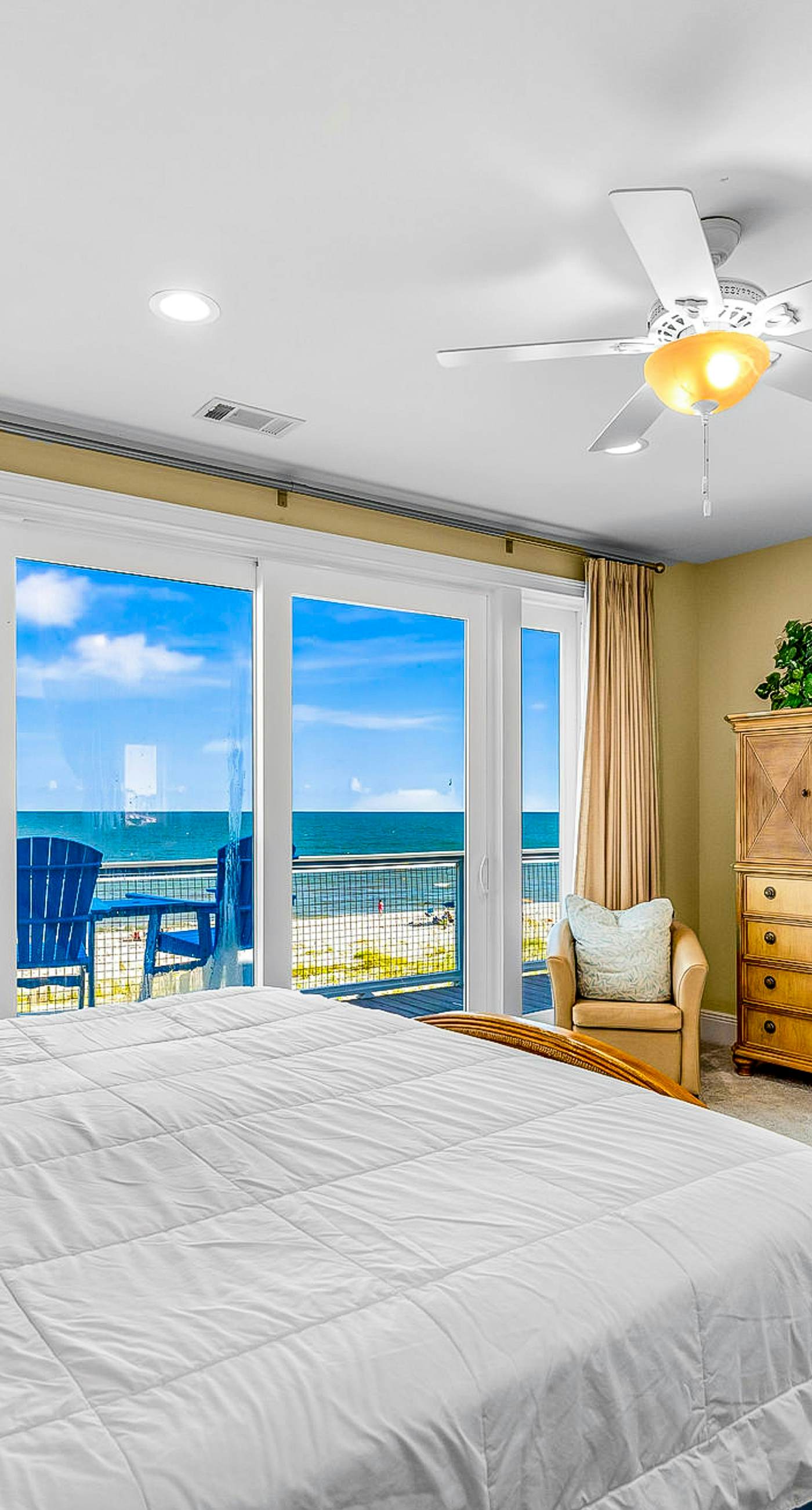 Gulf-front home with direct beach access, Gulf views, yard, & deck