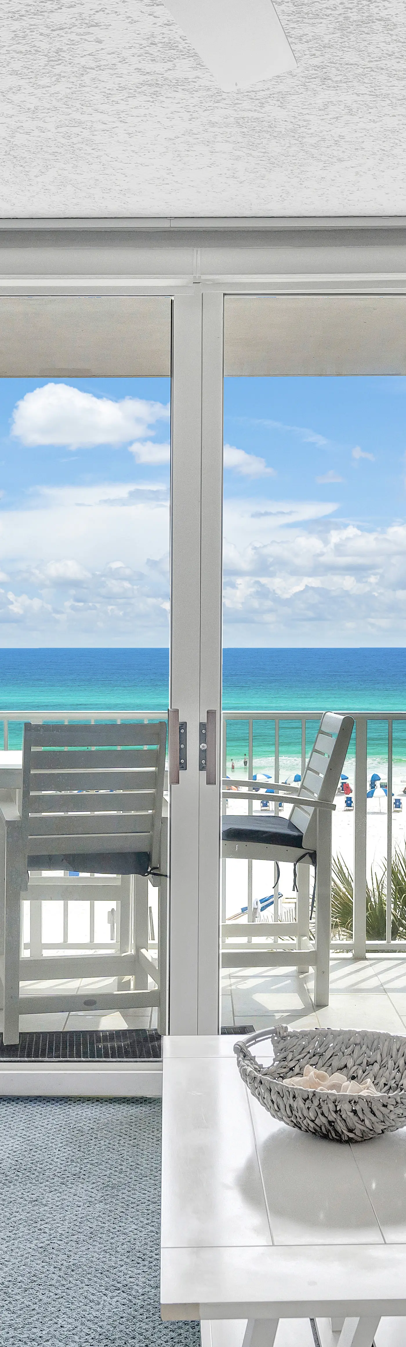 Island Princess 411- Seaside condo with wonderful beach views, balcony, grill, pool, hot tub, & gym