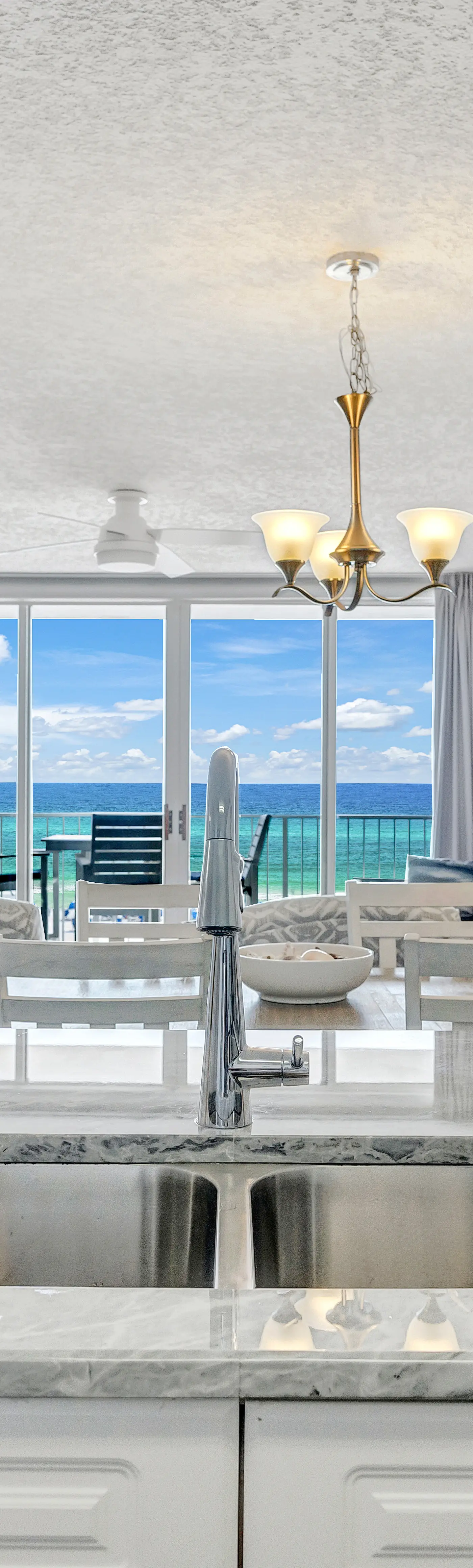 Island Princess 411- Seaside condo with wonderful beach views, balcony, grill, pool, hot tub, & gym