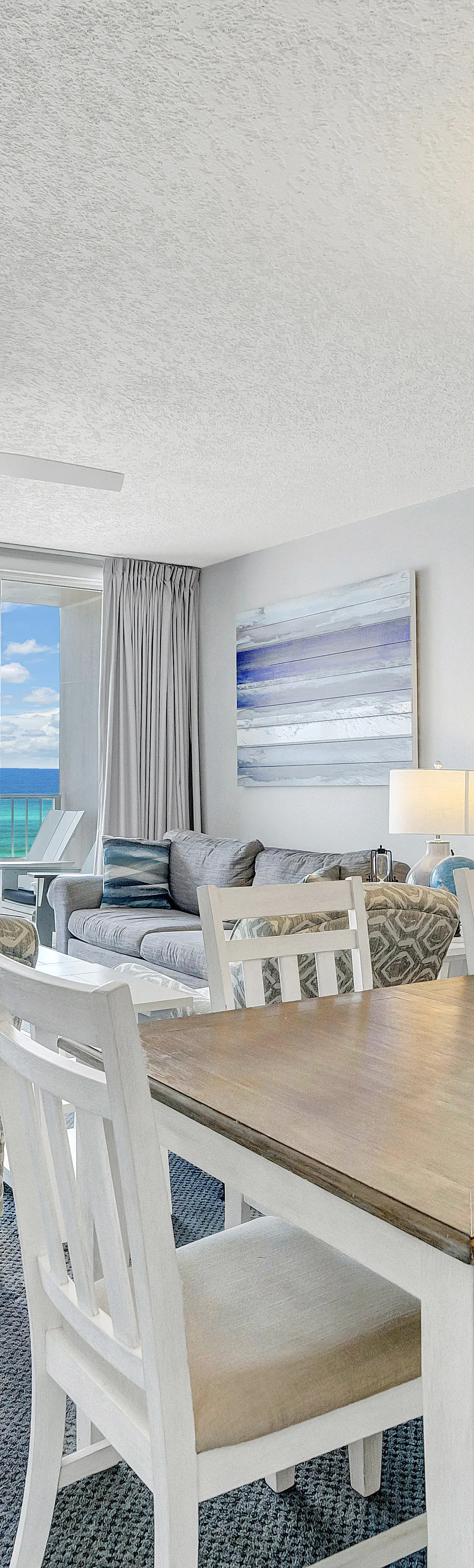 Island Princess 411- Seaside condo with wonderful beach views, balcony, grill, pool, hot tub, & gym