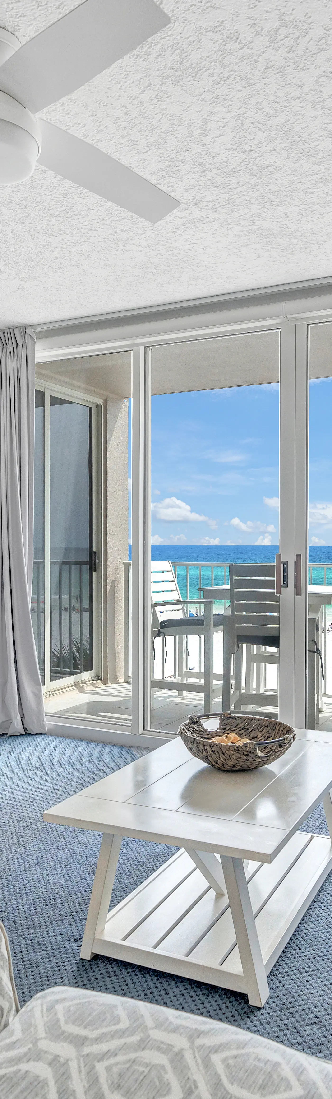 Island Princess 411- Seaside condo with wonderful beach views, balcony, grill, pool, hot tub, & gym