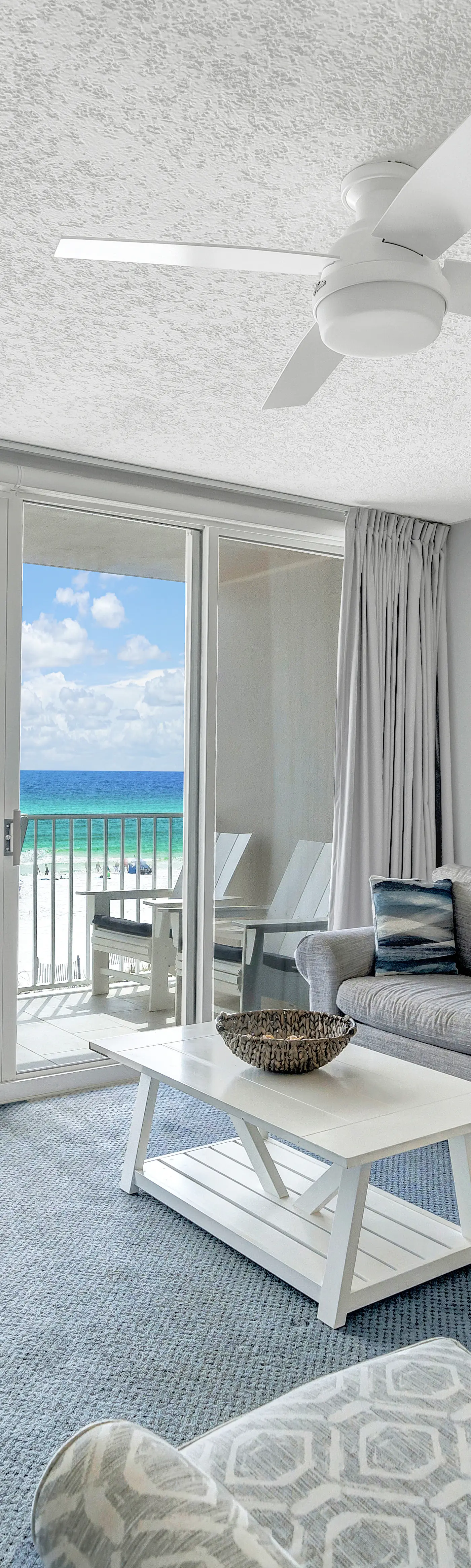 Island Princess 411- Seaside condo with wonderful beach views, balcony, grill, pool, hot tub, & gym