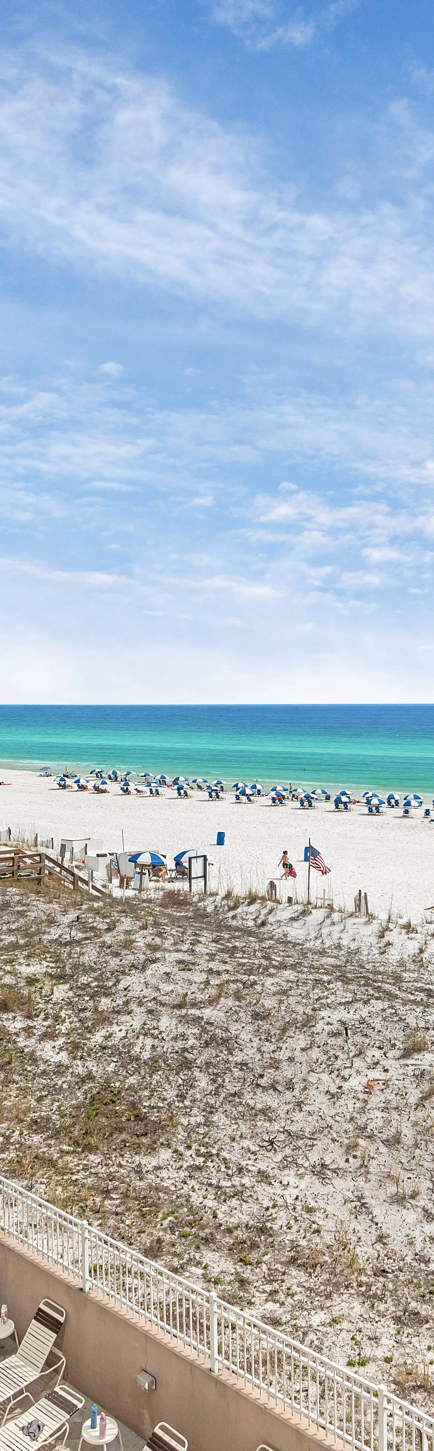 Island Princess 411- Seaside condo with wonderful beach views, balcony, grill, pool, hot tub, & gym