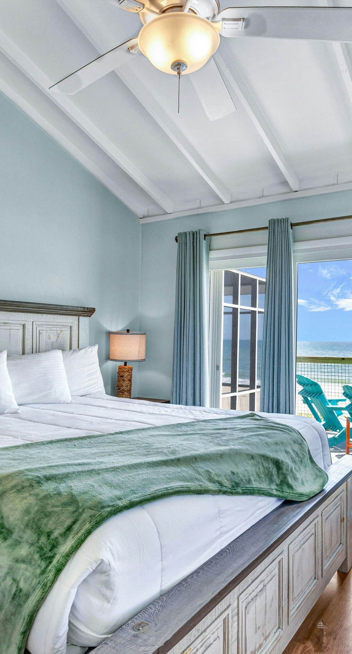 Dog-friendly with Gulf view, pool, balcony, deck, fireplace, central AC, & W&D