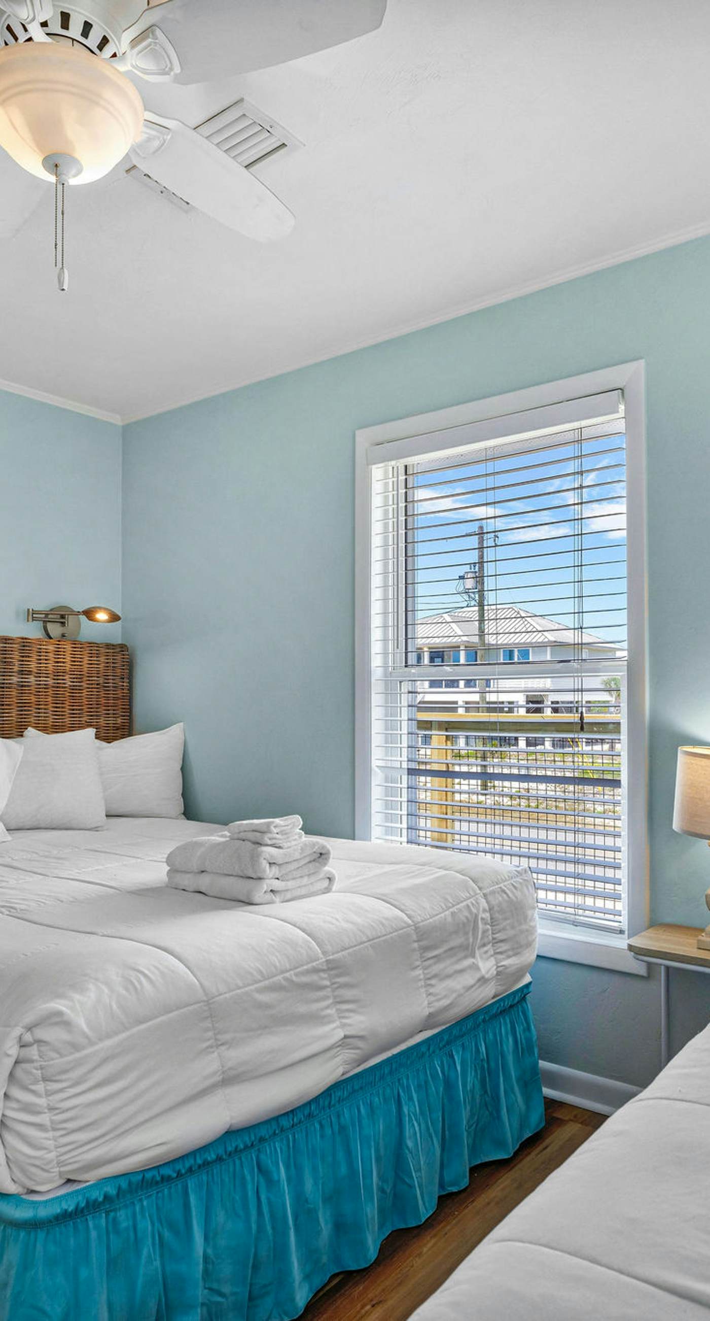 Dog-friendly with Gulf view, pool, balcony, deck, fireplace, central AC, & W&D