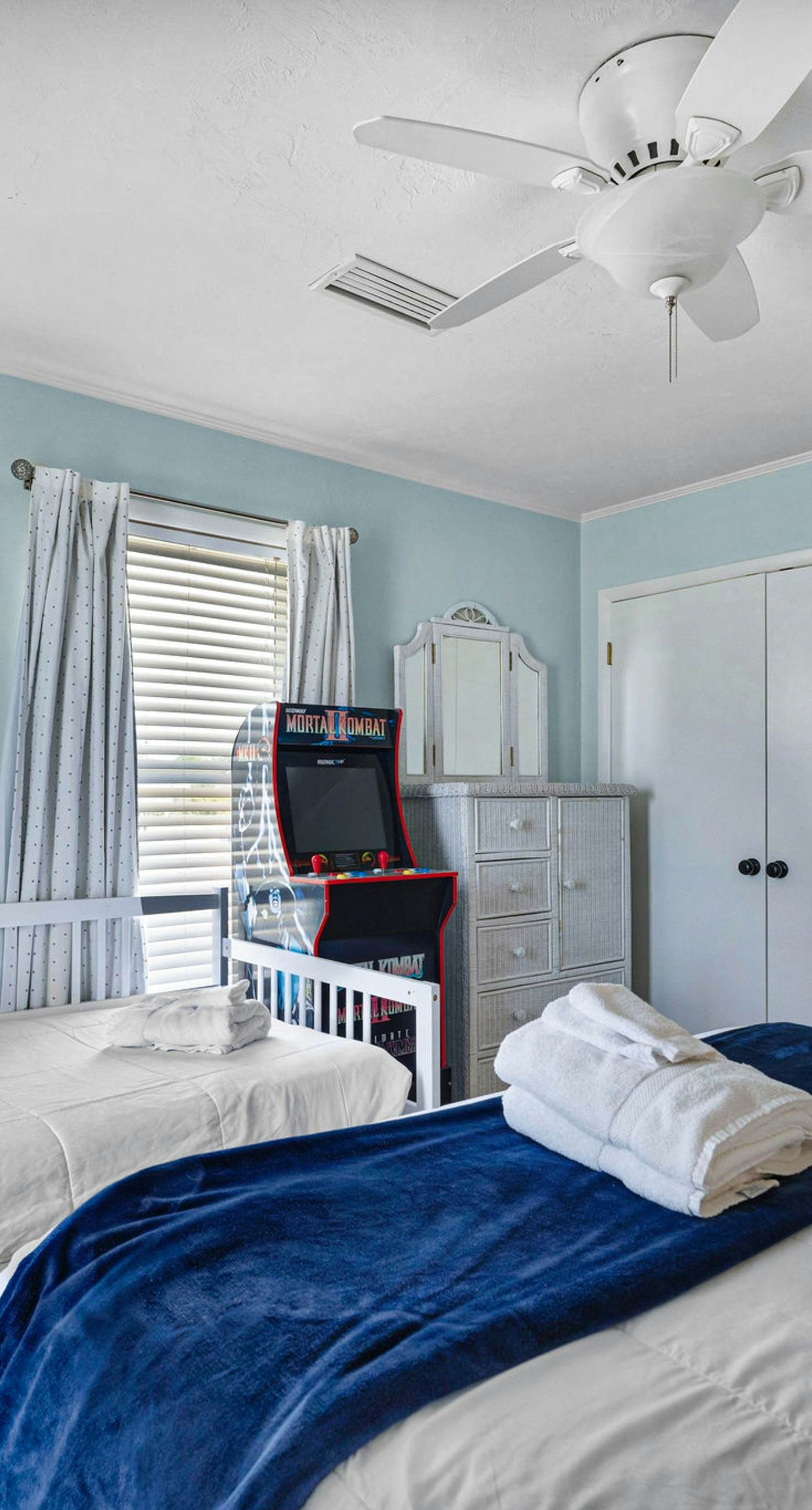 Dog-friendly with Gulf view, pool, balcony, deck, fireplace, central AC, & W&D