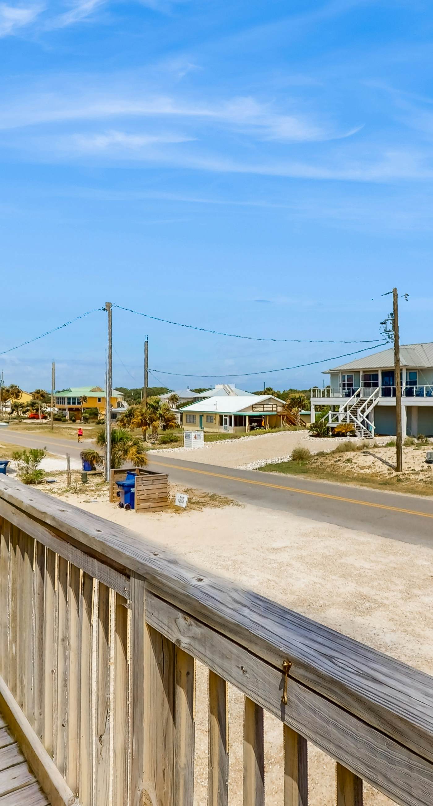 Dog-friendly with Gulf view, pool, balcony, deck, fireplace, central AC, & W&D